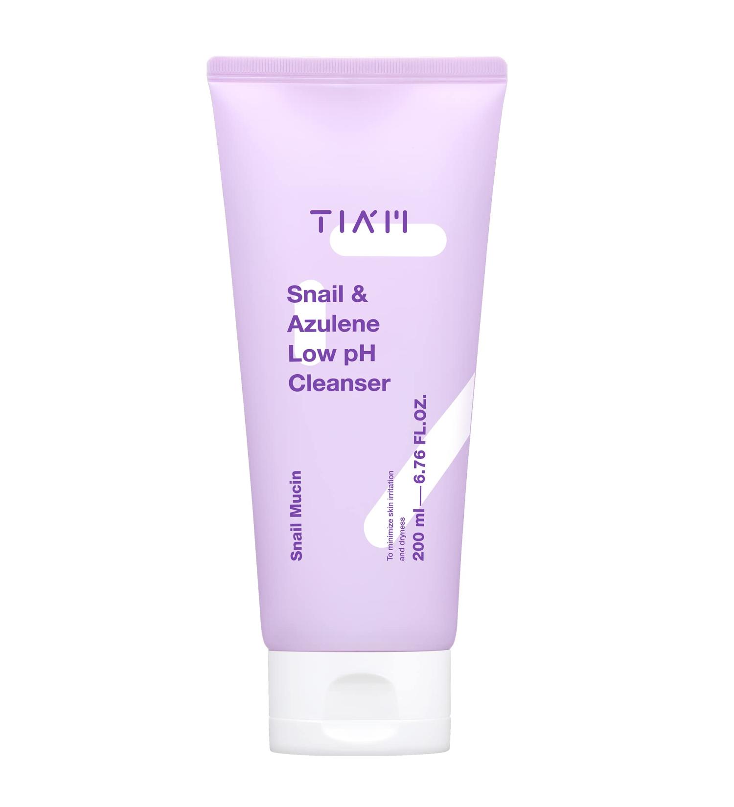 TIA M TIAM Snail & Azulene Low pH Gel Facial Cleanser | Anti-Acne Treatment for Sensitive Skin | 6.76 Fl. Oz - Buy Online on GoSupps.com