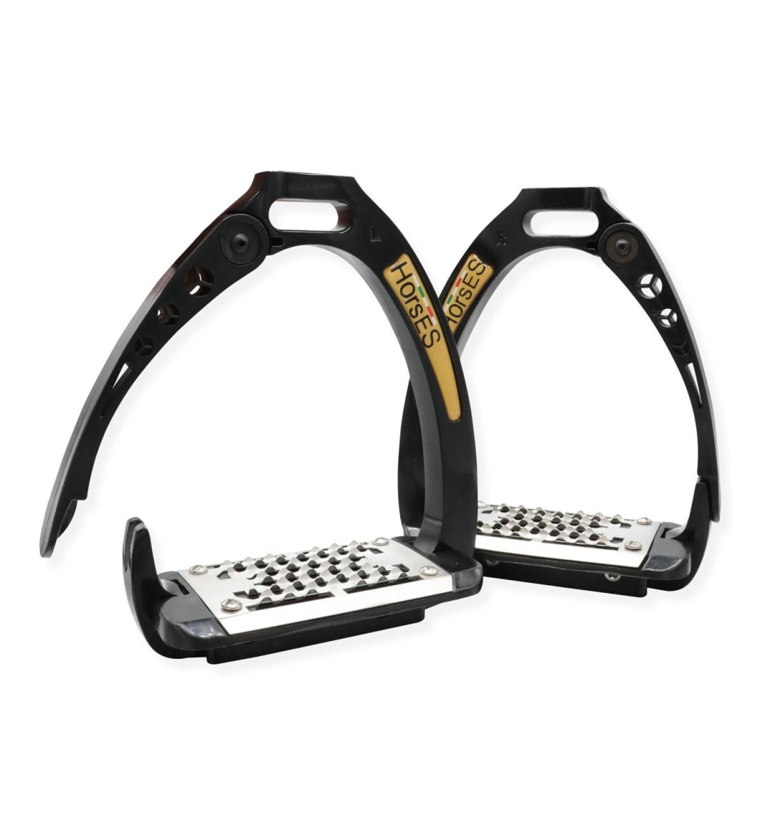 Horses Safety Stirrups - Maximum Safety & Comfort for Knights | Modern Black Design - Buy Online on GoSupps.com