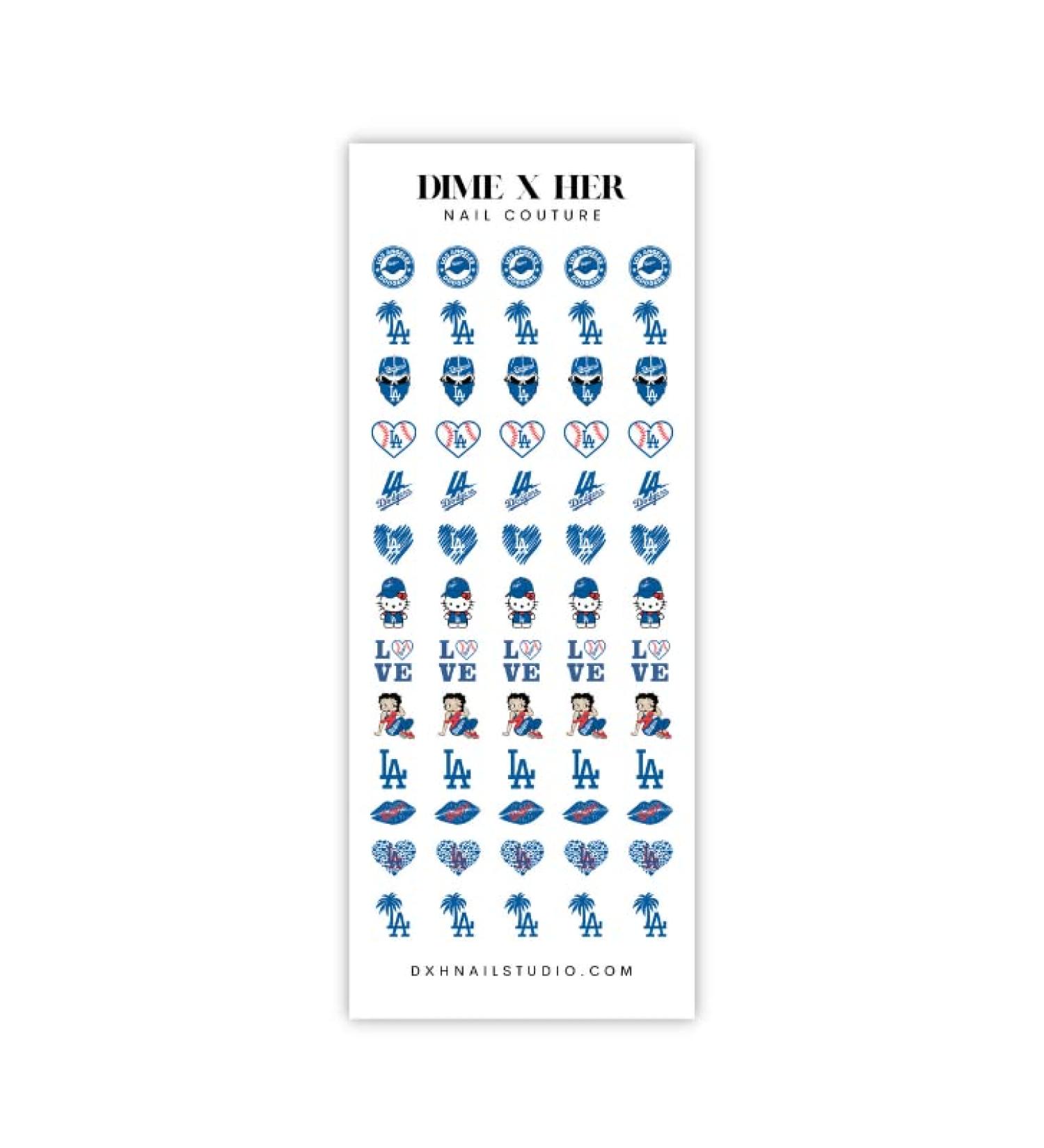 DXH NAIL CO California LA Baseball Nail Decals - Sporty Chic Water Transfer Decal - Buy Online on GoSupps.com