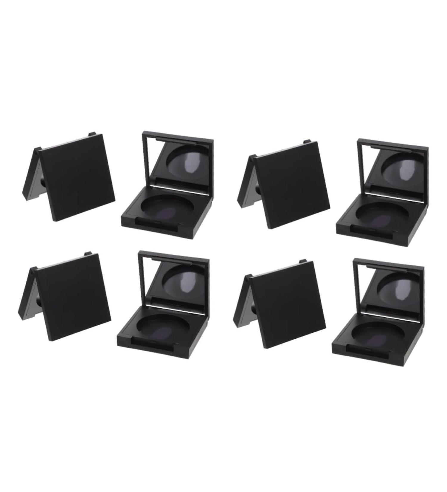 DOITOOL 8 Pcs Blush Box Eyeshadow Box Eyeshadow Supplies Makeup Pallet Empty Highlighter Case Plastic 5x5cmx2pcs Blackx2pcs - Buy Online on GoSupps.com