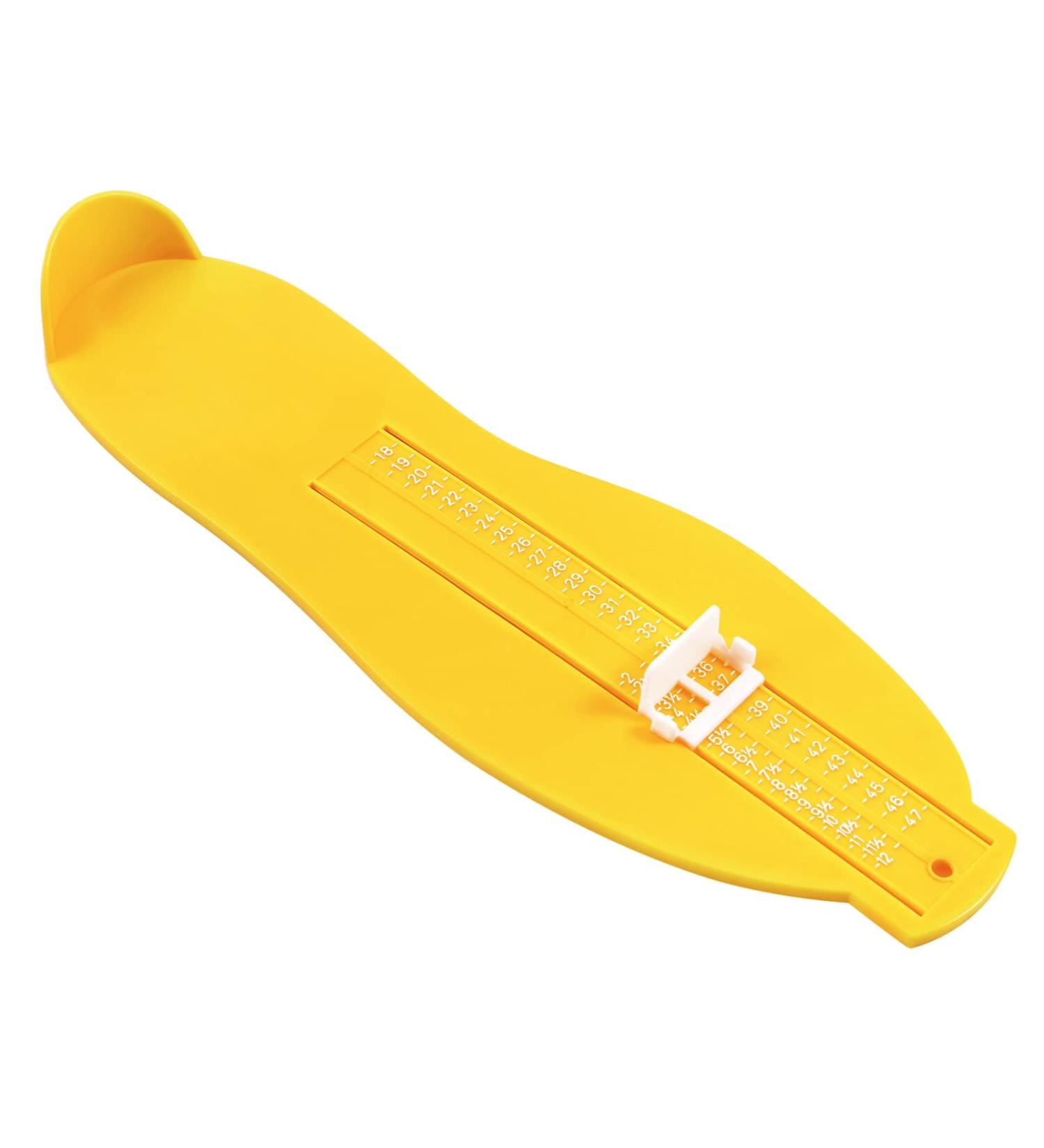 Healifty Shoe Sizer Measuring Device for Adults and Kids - Yellow Foot Measurement Gauge - Buy Online on GoSupps.com