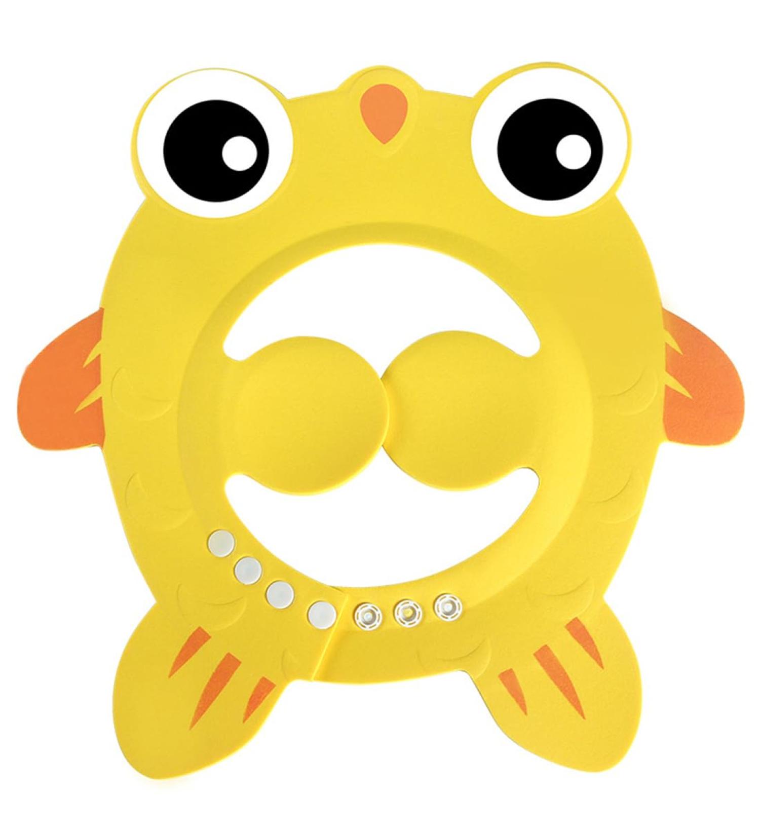 Shop Cute Cartoon Baby Shower Hood - Adjustable Hair Washing Protection Visor for Kids | Ideal Shampoo Shield for Eyes & Ears - Buy Online on GoSupps.com
