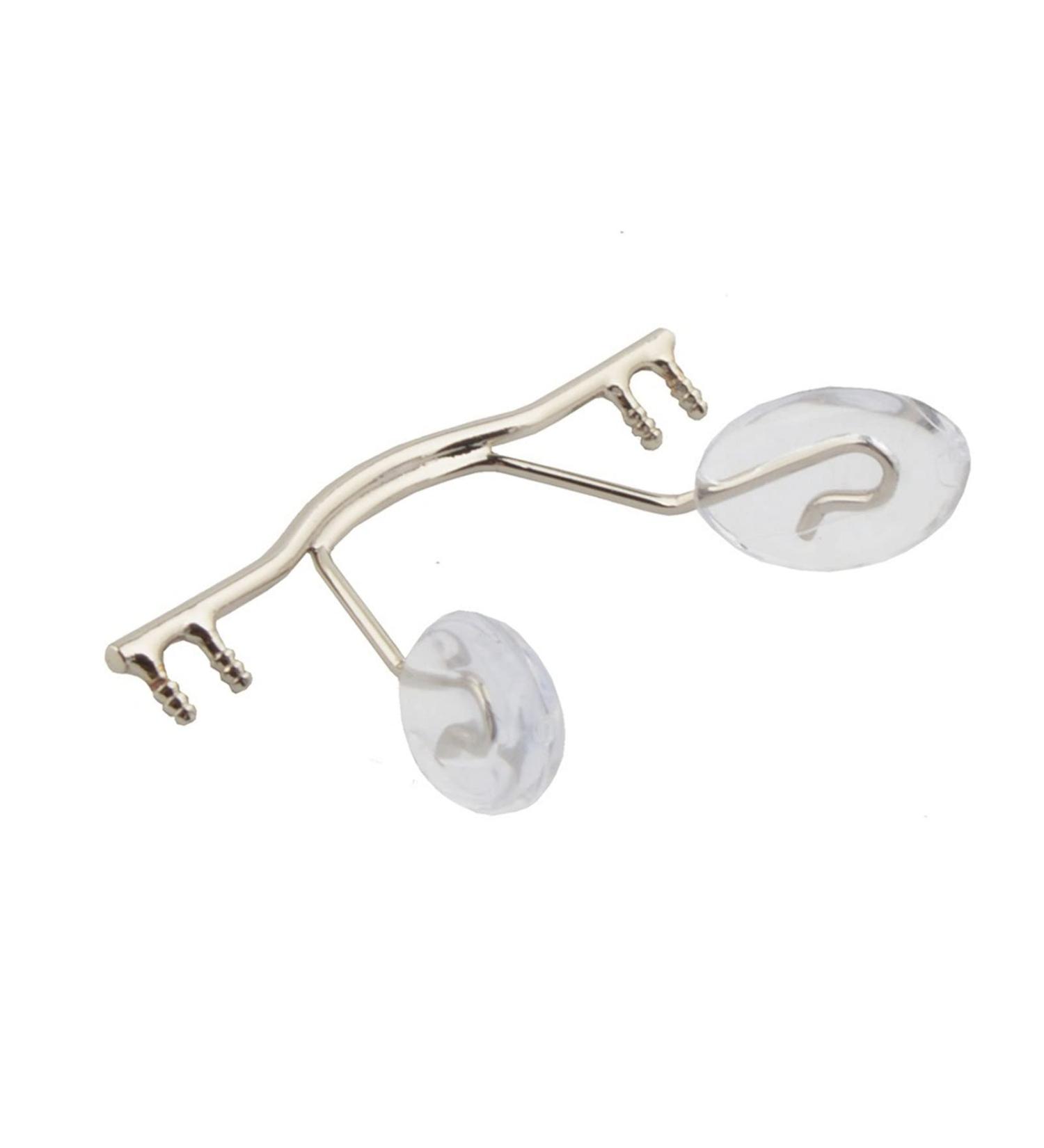 10pcs Eyeglass Bridge Replacement for Rimless Frames - Gold Silver Black Stainless Steel Nose Bridges with Pads - Buy Online on GoSupps.com