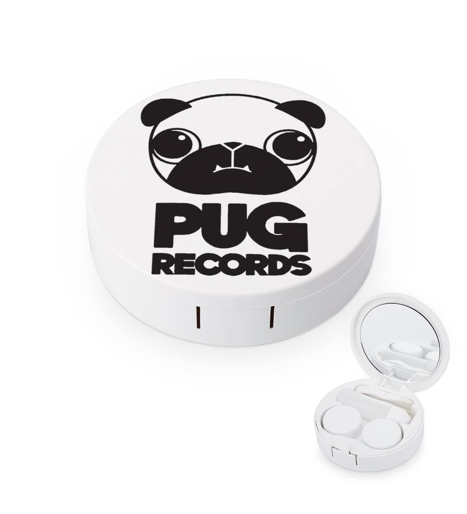 Pug Records Round Case For Contact Lens Kit Storage Box with Mirror Printed - Buy Online on GoSupps.com