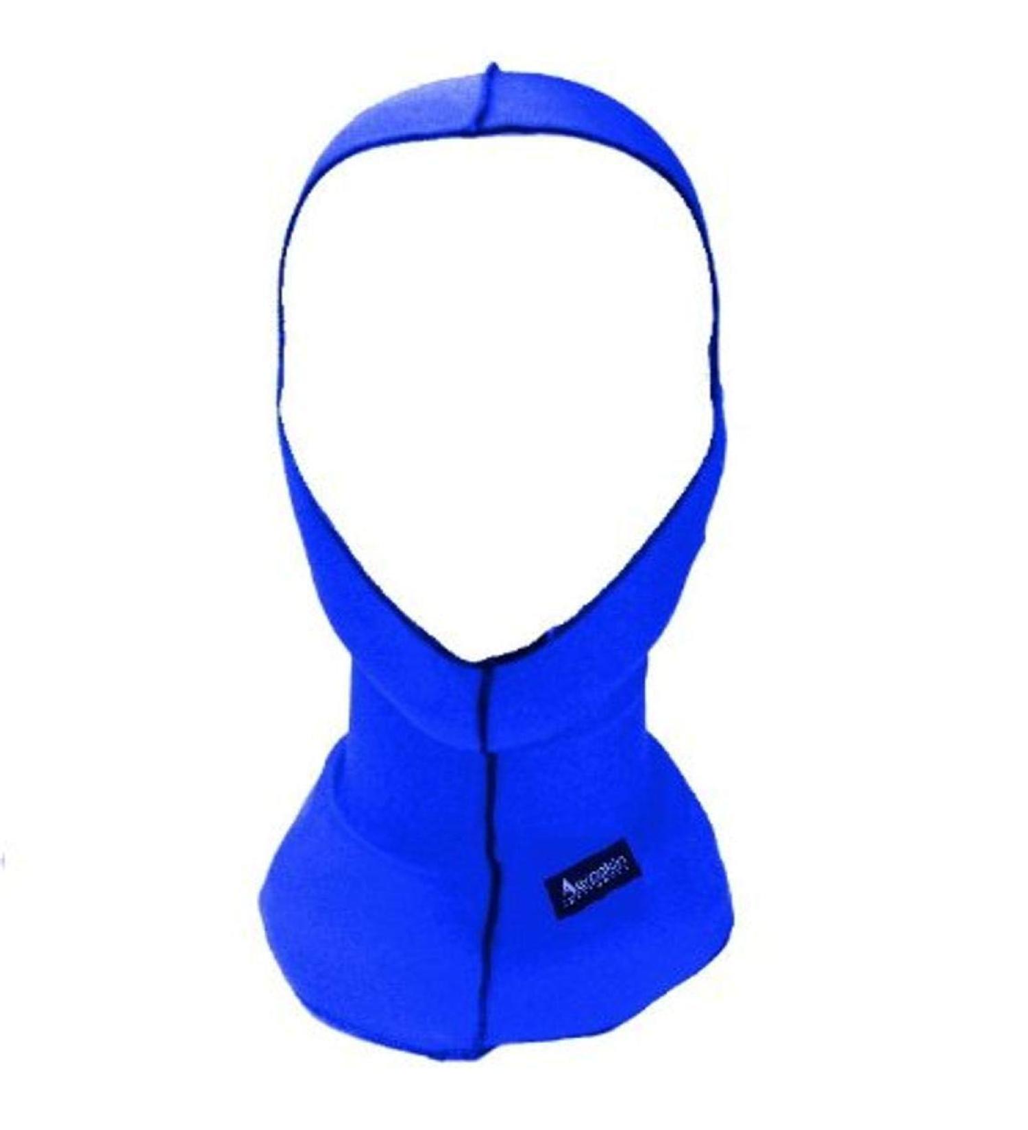 Aeroskin Nylon Spandex Solid Hood, Blue