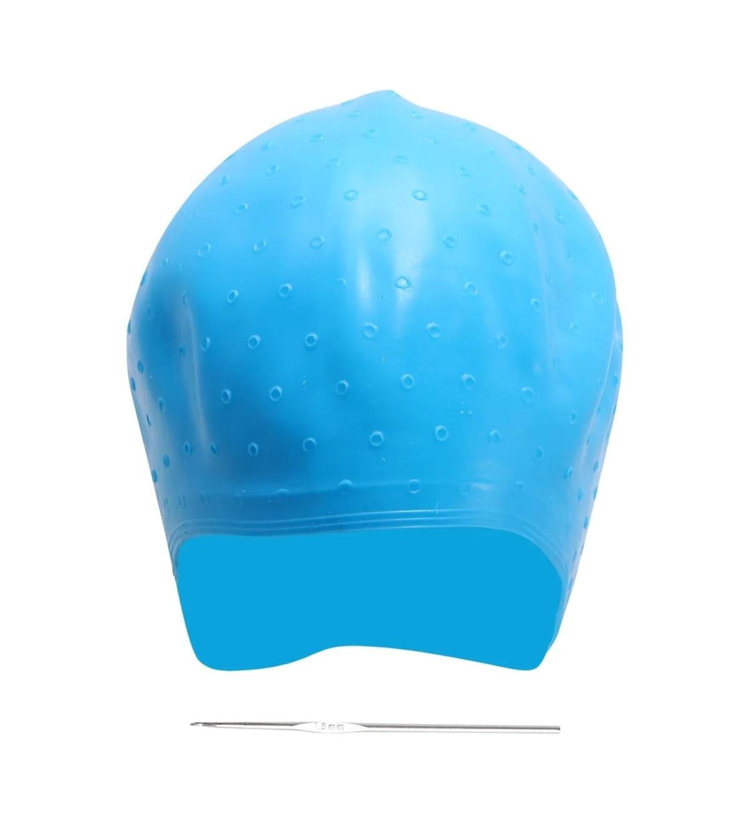 GSJNHY Silicone Highlight Cap for Hair Dye - Frosting & Bleaching Hook - Reusable Styling Tool in Blue - Buy Online on GoSupps.com