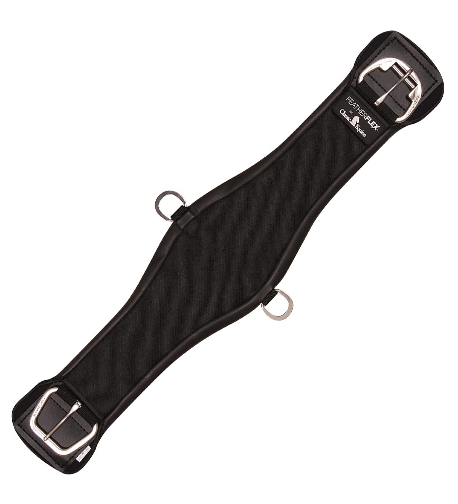 Classic Equine Featherflex Roper Cinch, Black, 34-inch