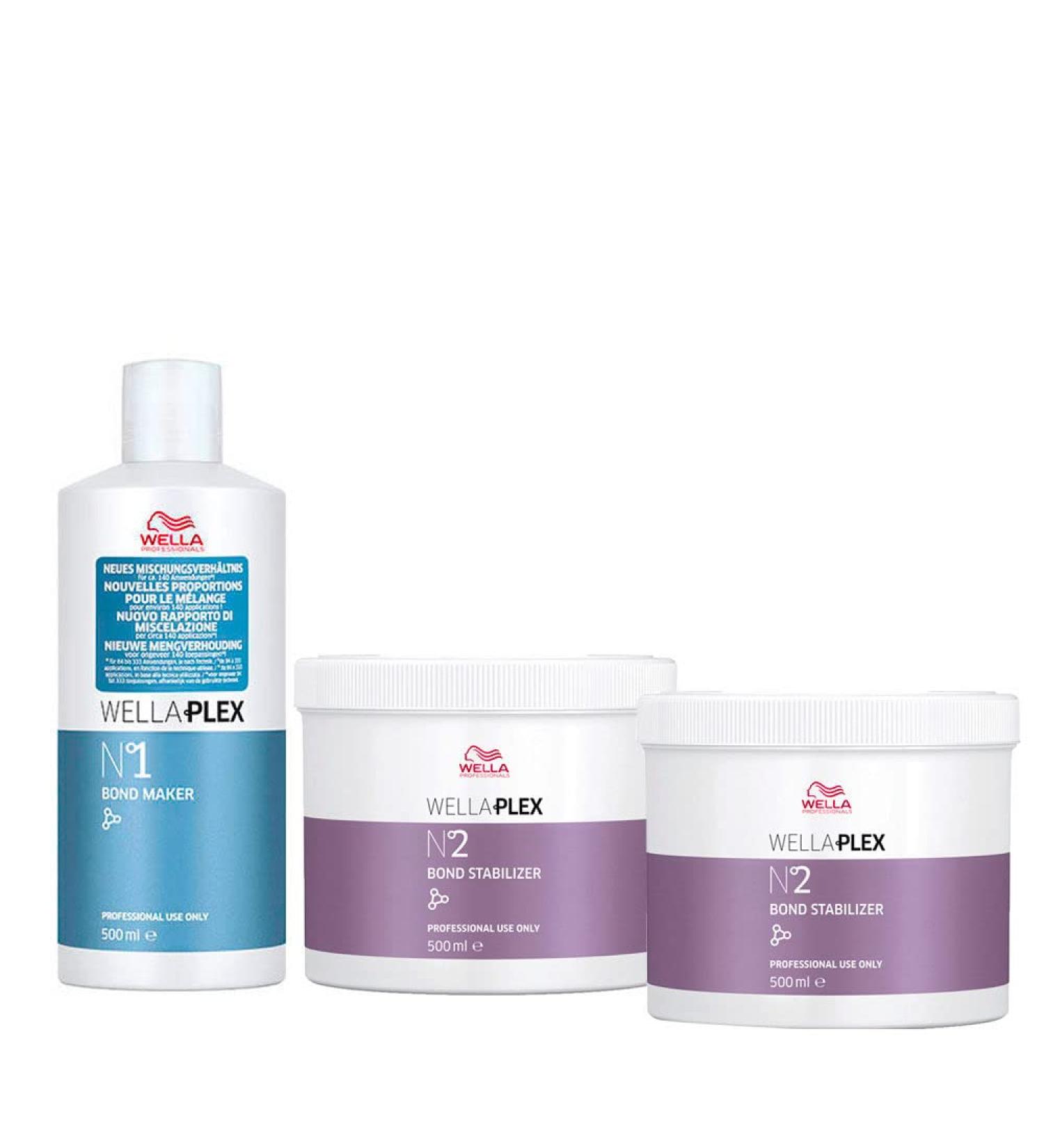 Wella Wellaplex Bond Maker N 1 500ml + 2 Bond Stabilizer N 2 500ml
