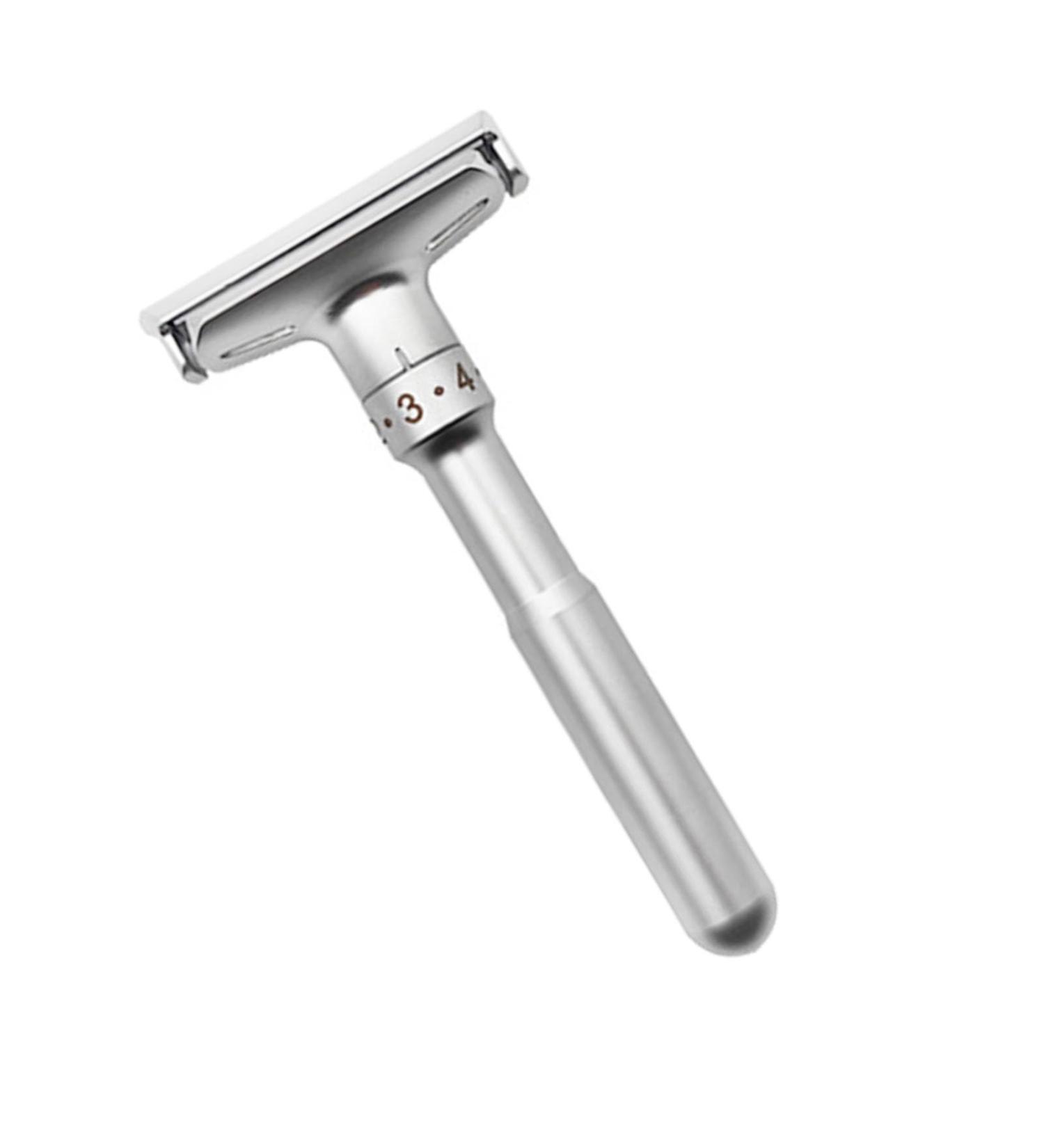 Yinhing Manual Beard Trimmer with Sharpness Versatile Portable Beard Care Tool for Men Silver Design for Travel and Use Type 1 Silver Type 1 - Buy Online on GoSupps.com