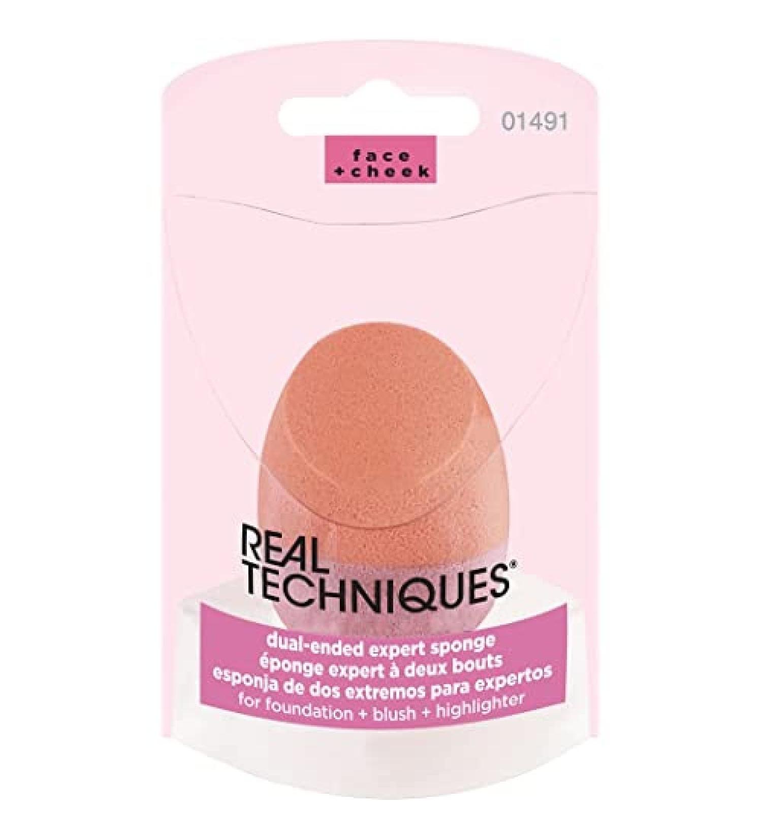 Real Techniques Two-Sided Expert Sponge - 1 Pack for Flawless Makeup Application | International Shipping Available - Buy Online on GoSupps.com