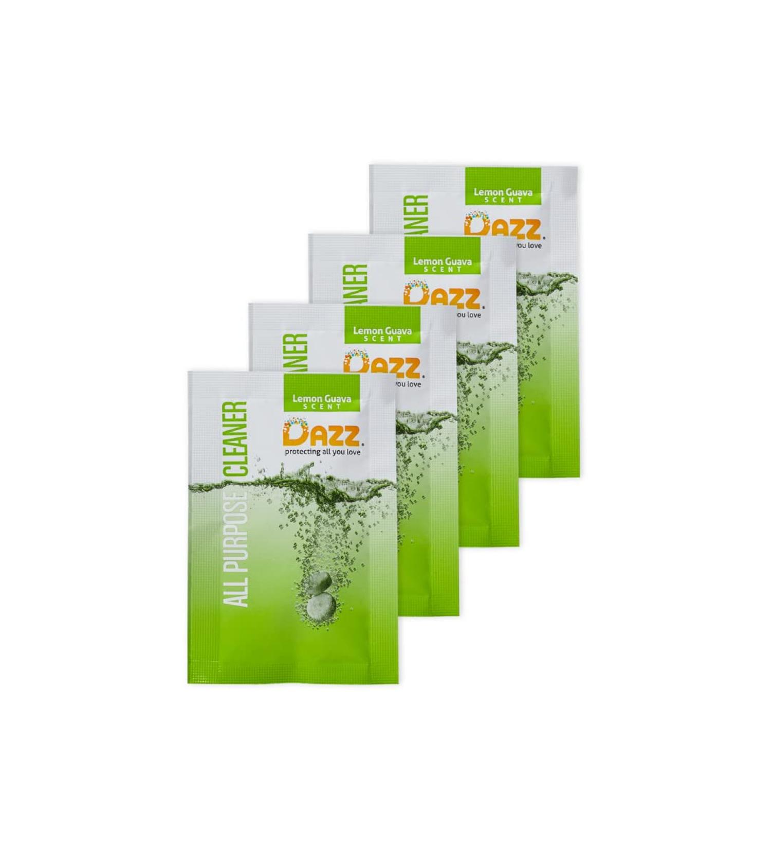 DAZZ Natural Cleaning Tablets - All-Purpose Cleaner Refill (4x32oz) - Eco-Friendly & Easy Use - Buy Online on GoSupps.com