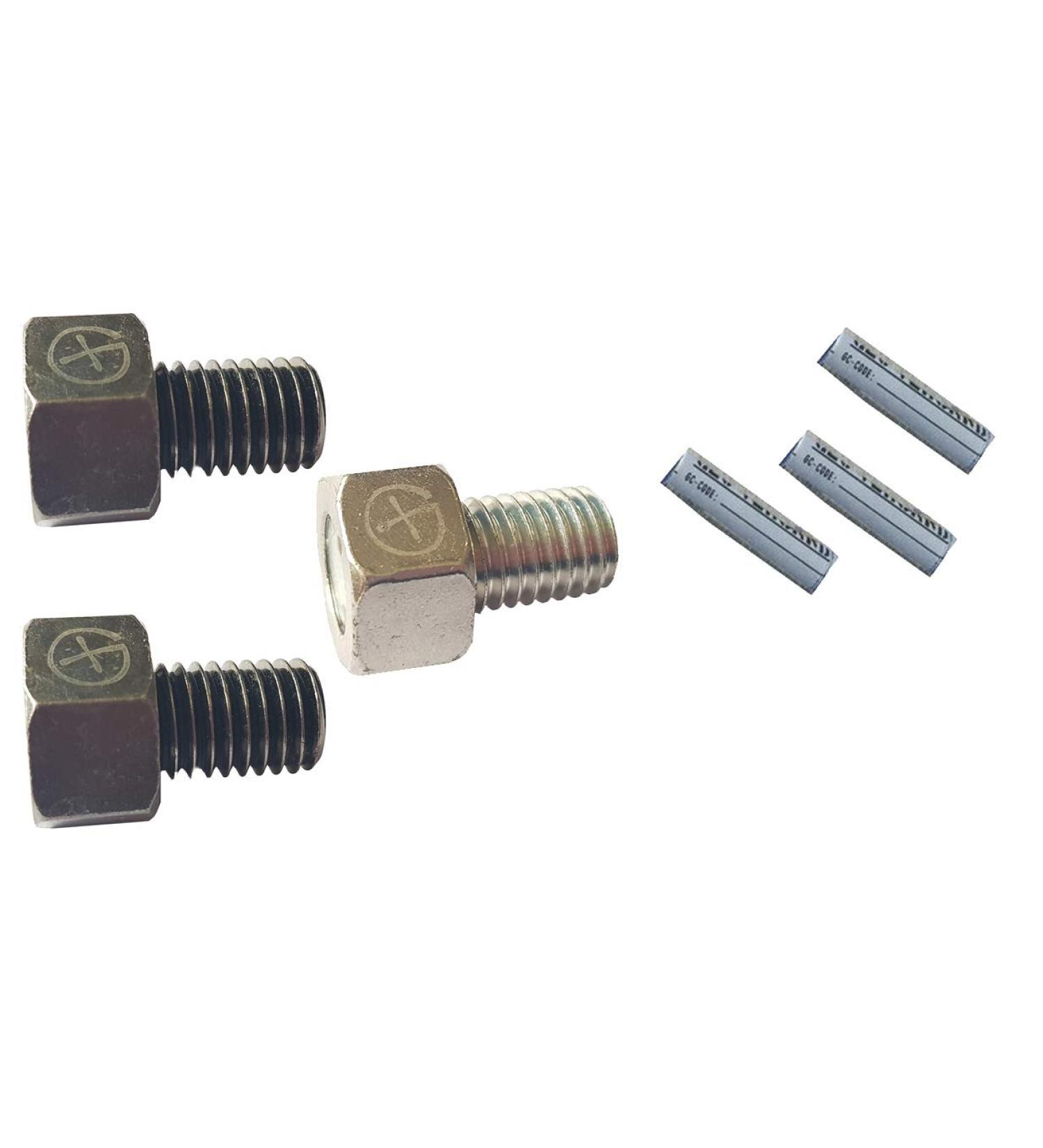 geo-versand Unisex Adult Geocaching Magnetic Screw Set with Log Strips 6 Pieces Hideout Multi-Colour One Size