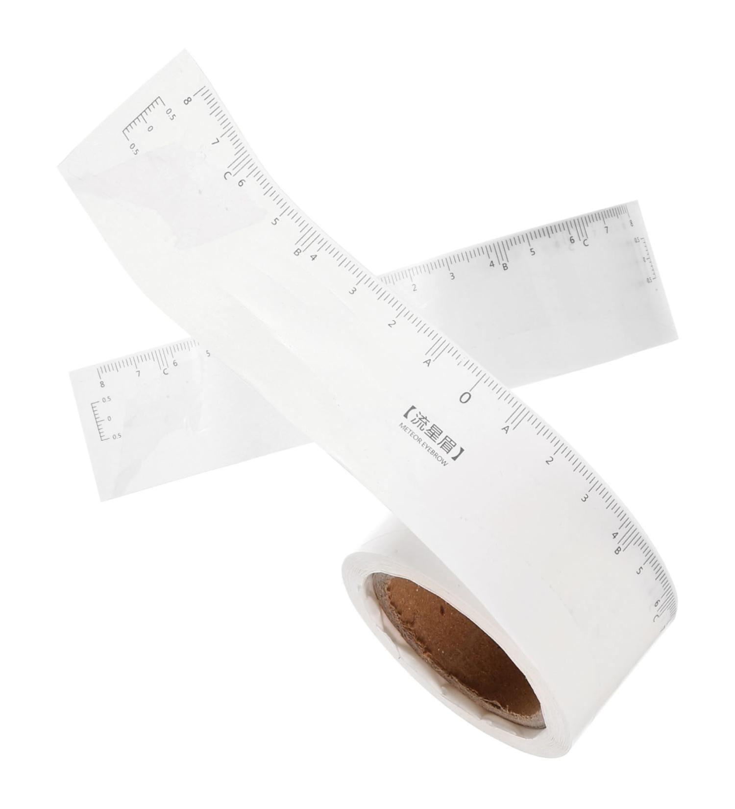 Beatifufu Brow Ruler Sticker 1 Roll Stickers Microblading Ruler Sticker Eye Brow Stencil Mold Drawing Pen Eyebrow Trimming - Buy Online on GoSupps.com