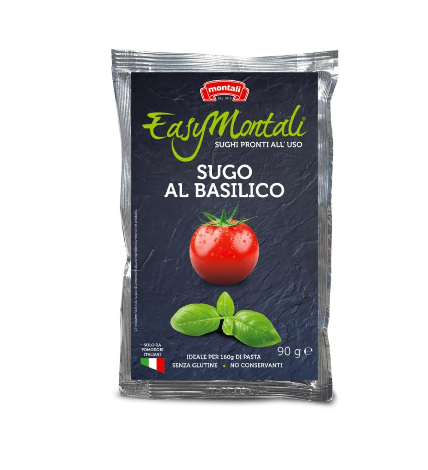 EasyMontali pasta sauces - Stir In Tomato & Basil pasta sauce Bulk Multipack 12 x 90g pouches - Buy Online on GoSupps.com