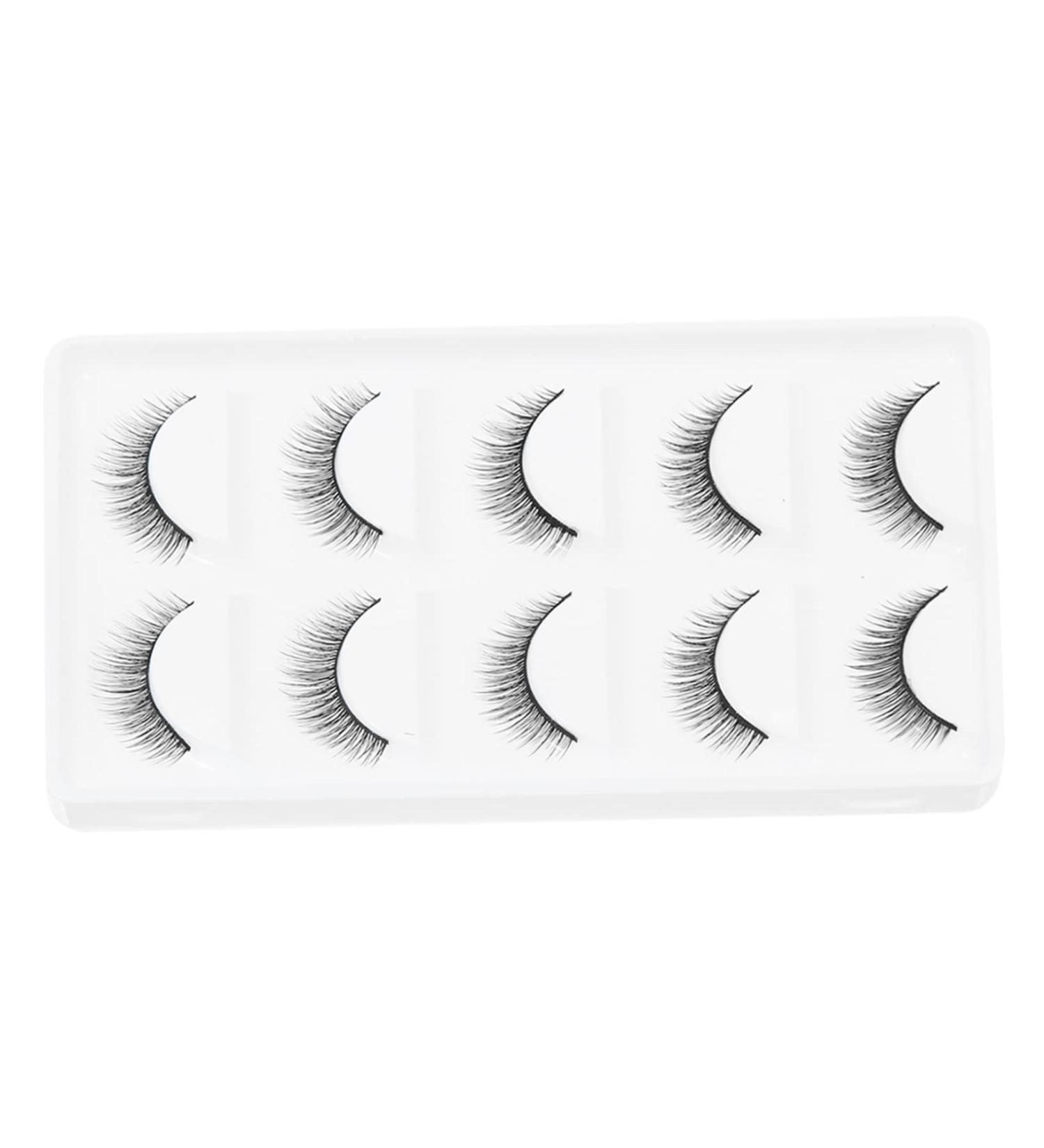 minkissy 10 Pairs Short False Eyelashes Handmade Eyelashes 3d Artificial Eyelashes Thick Cross Eyelashes 3d Fake Eyelashes Lashes Fake Lashes Extend 6d Artificial Fiber Cosmetic - Buy Online on GoSupps.com