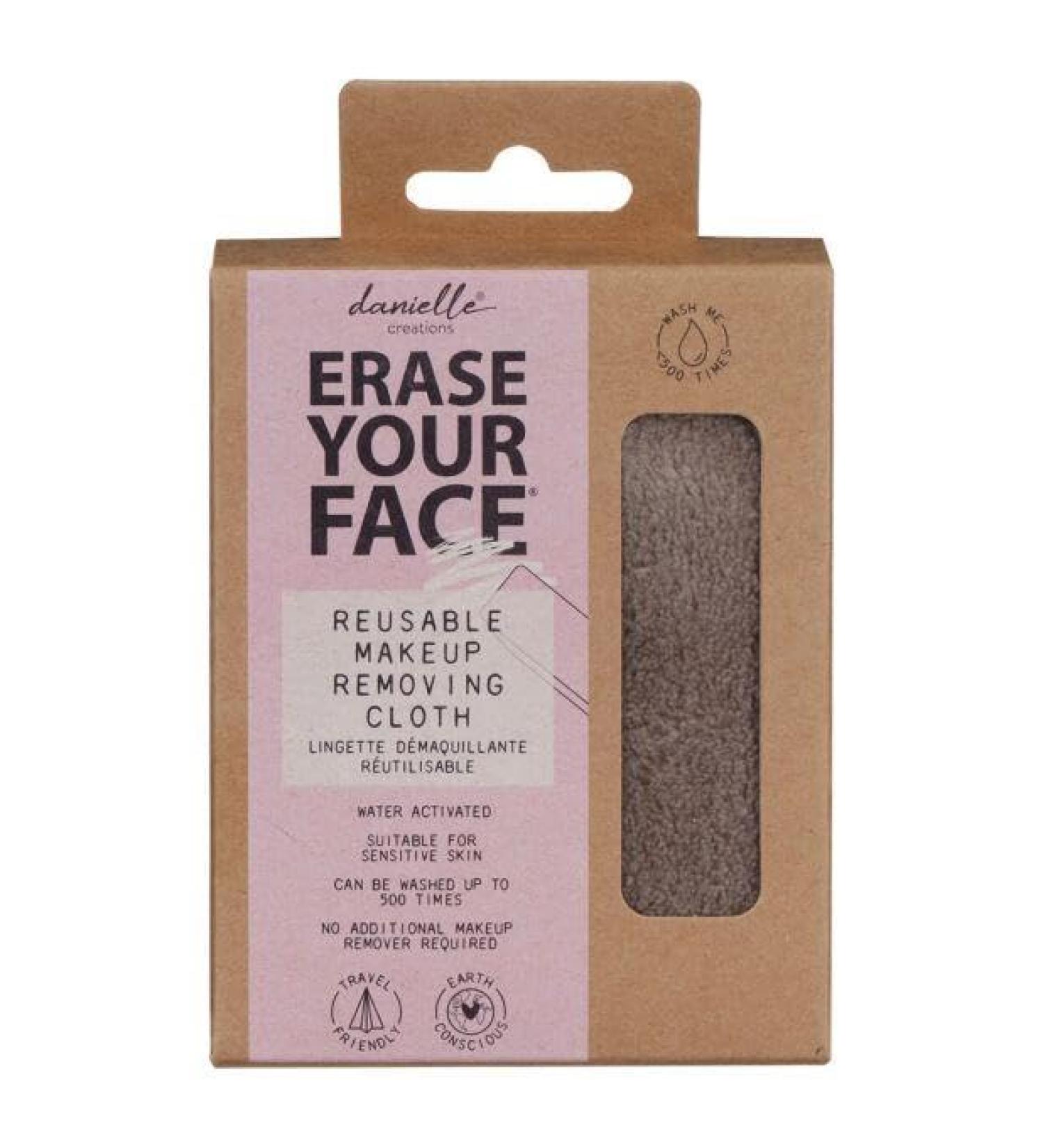 Eco-Friendly Reusable Grey Makeup Removing Cloth Wipe