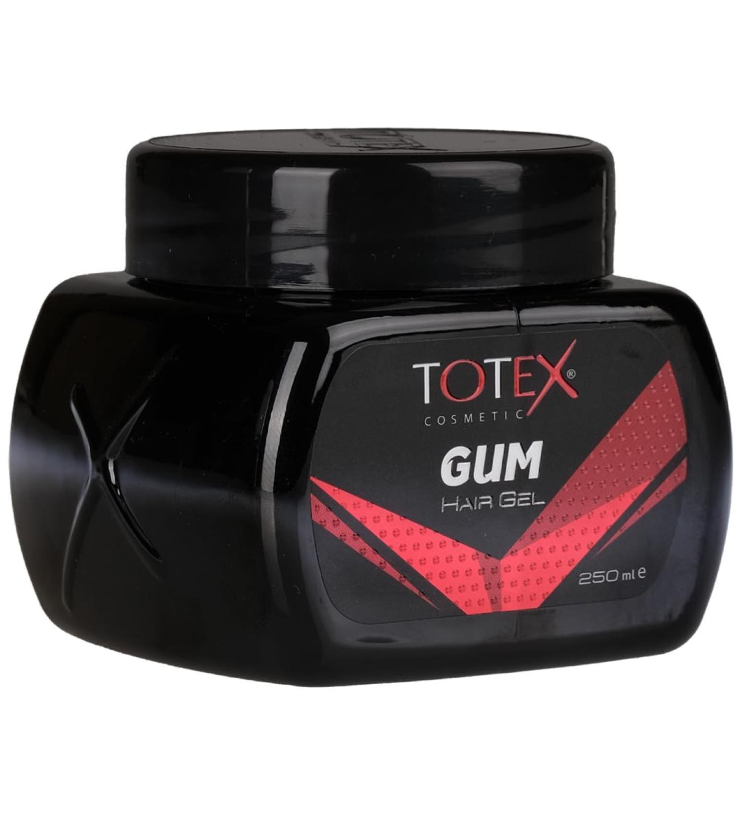 Totex Hair Styling Gum Gel - Ultra Strong Edge Control Red Hair Gel 250ml | International Shipping Available - Buy Online on GoSupps.com