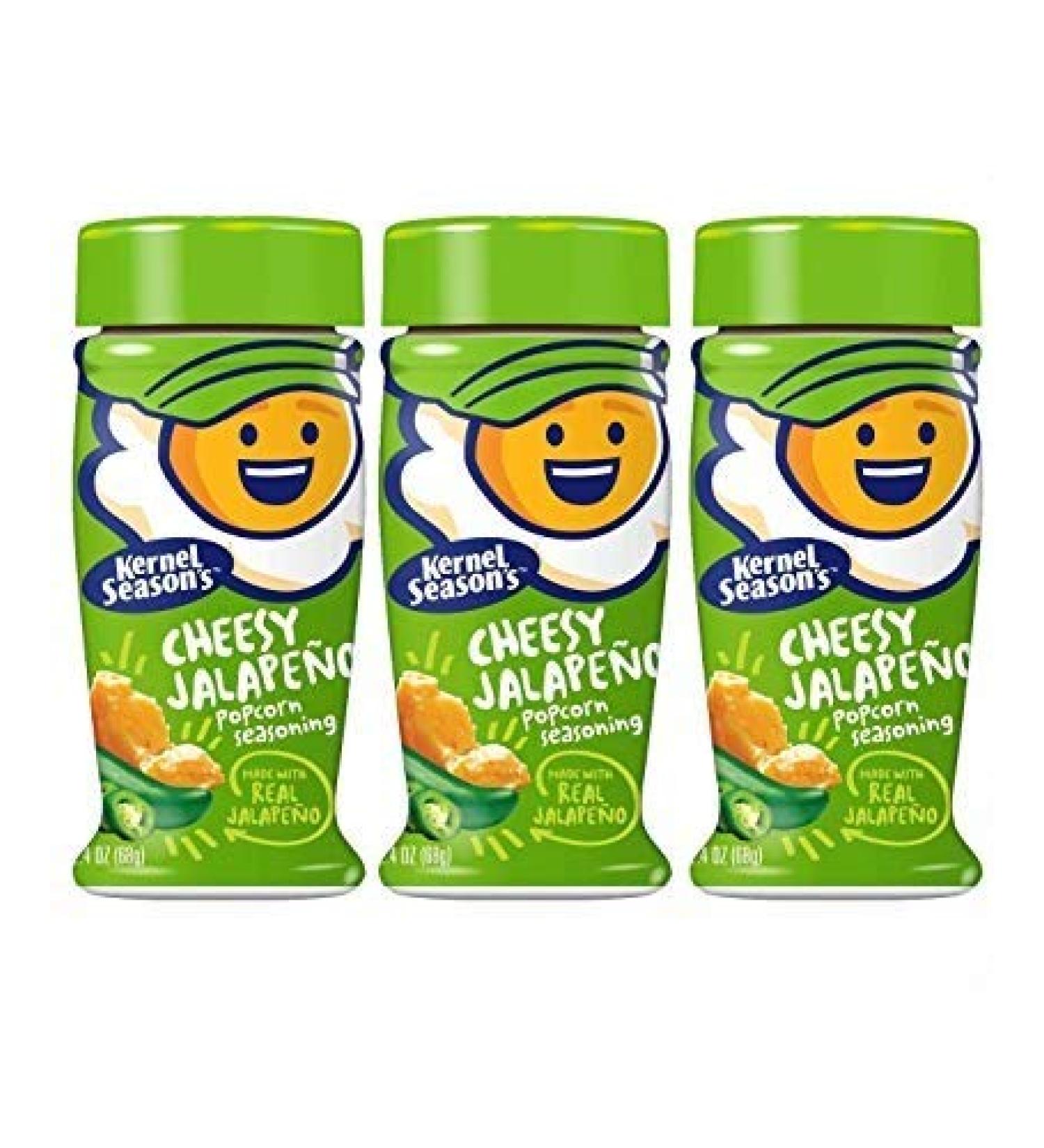 Kernel Season's Popcorn Seasoning, Cheesy Jalapeno 2.85 Ounce - Pack of 3 2.85 Ounce (Pack of 3)