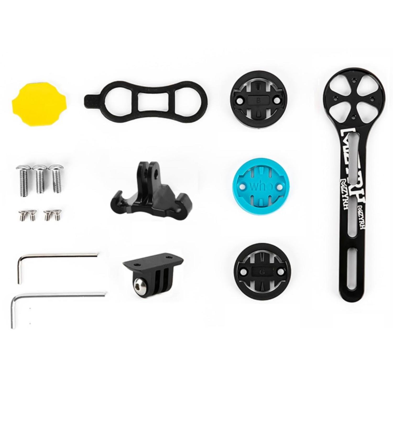 Houston Bicycle Computer Bracket | Compatible with Garmin Edge Wahoo Elemnt Bryton & Gopro | Racing Bike Handlebar Holder - Buy Online on GoSupps.com