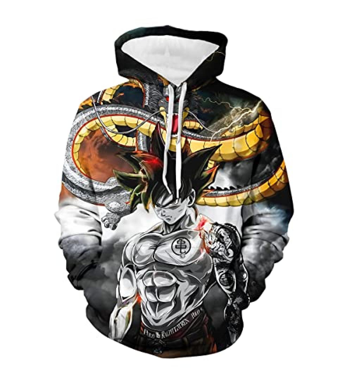 Aldult 3D Printed Black Hoodie - Unisex Pullover Sweatshirt XL - Buy Online on GoSupps.com