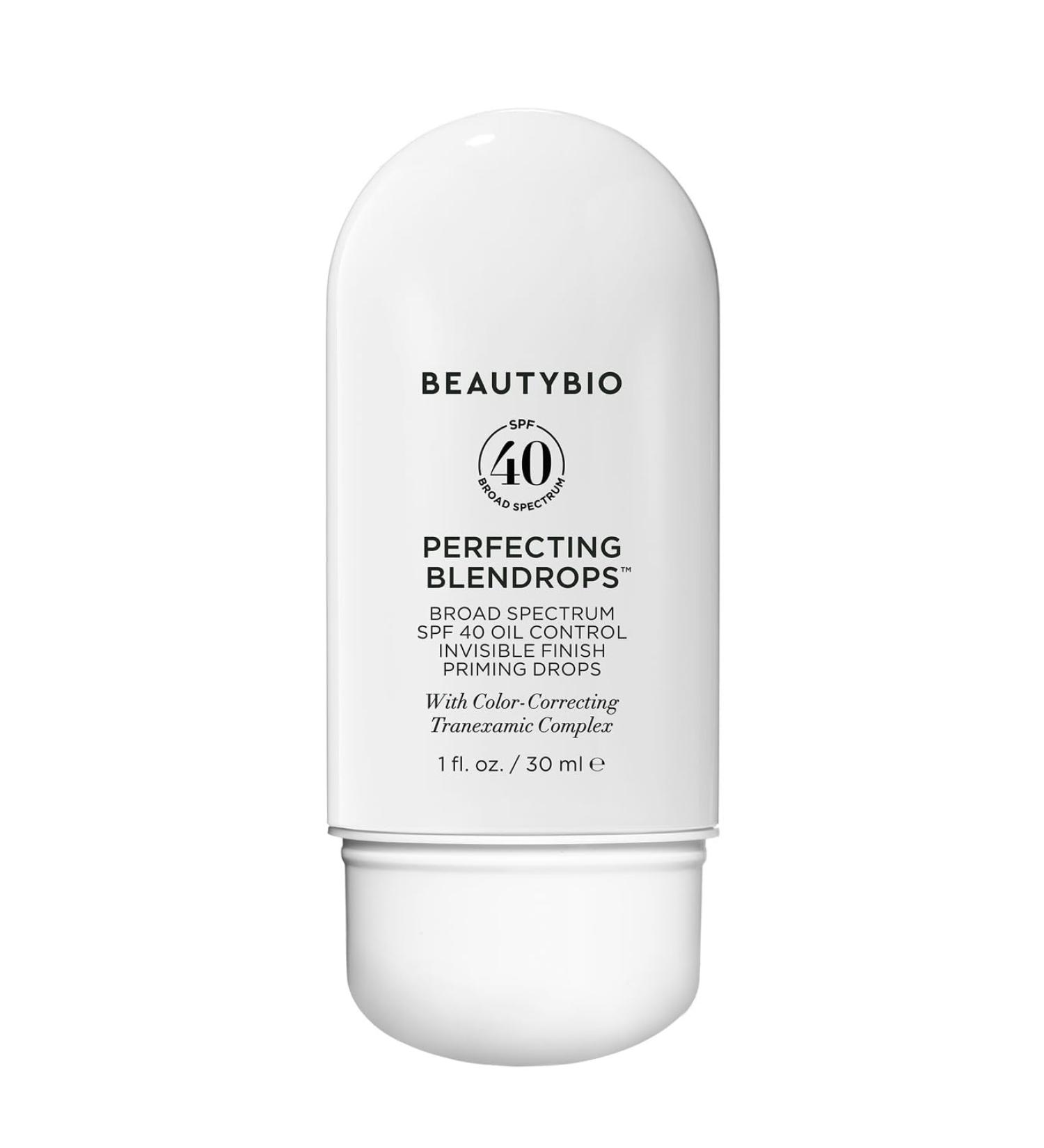 BeautyBio Perfecting BLENDROPS | Broad Spectrum SPF 40 Oil-Control Priming Drops - Color-Correcting Tranexamic Complex for Flawless Skin - Buy Online on GoSupps.com