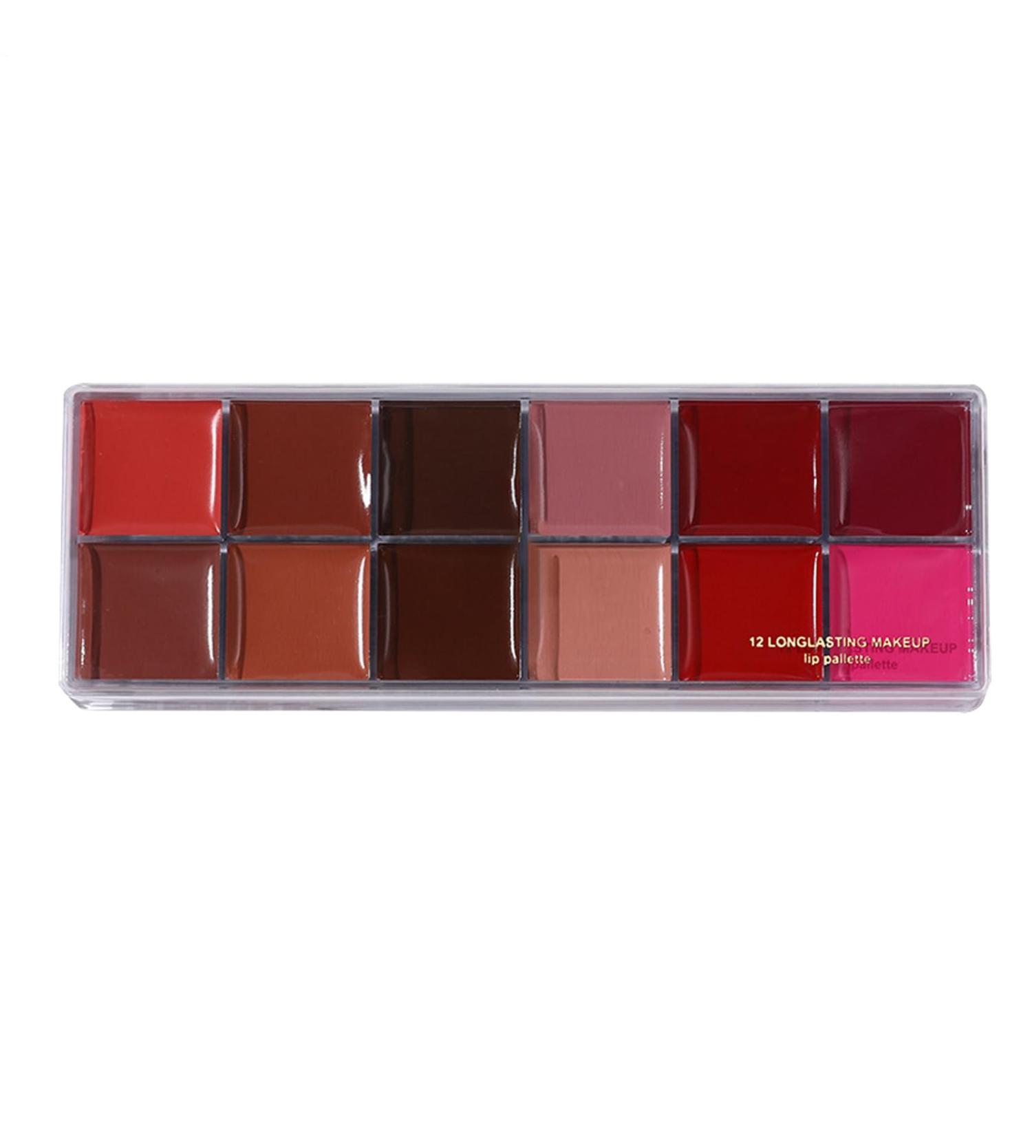 Colored Lip Palette - Matte Velvet Stick Long-Lasting Resistance | Universal Shades Lightweight Gloss Soft Texture Ideal for Women Adults and Teenagers - Buy Online on GoSupps.com