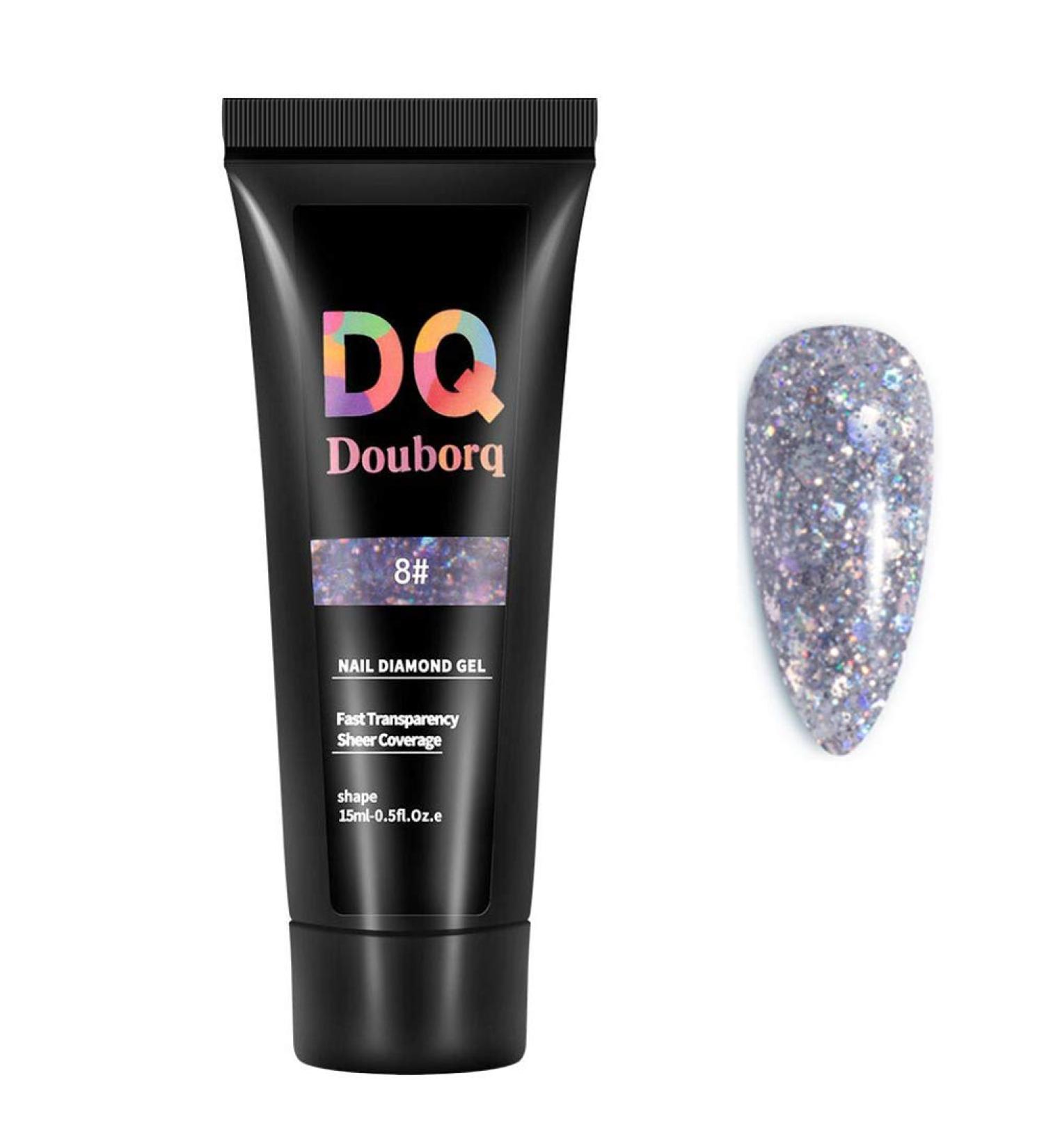 Poly Nail Gel - Glitter Gel for Nails | Builder Nail Extensions & Diamond Style Nail Art | DIY Salon Quality - Buy Online on GoSupps.com