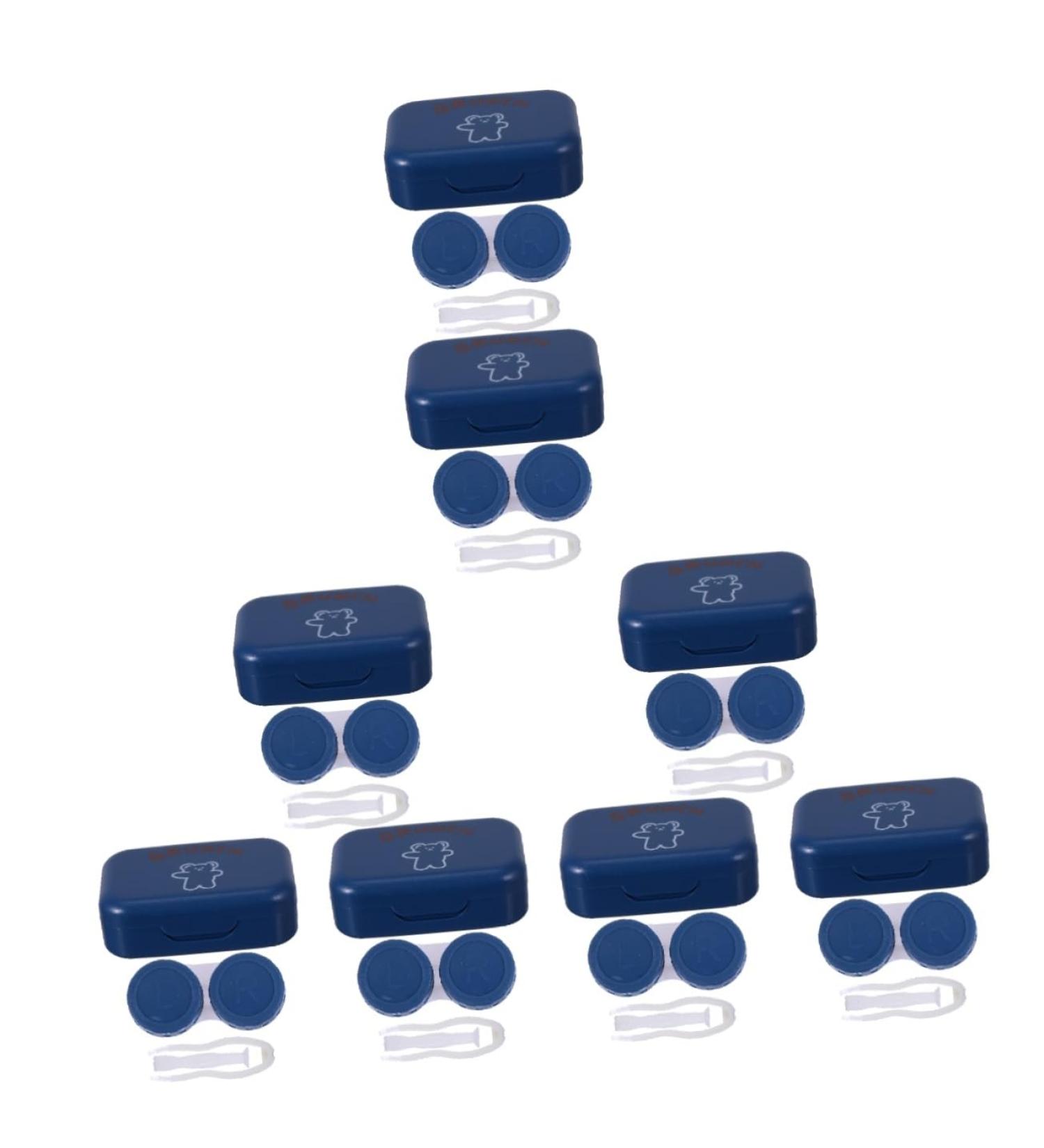 Partykindom 4Tlg Care Box for Colored Contact Lenses | Cosmetic Container & Travel Holder | Duplex Plastic Design - Buy Online on GoSupps.com