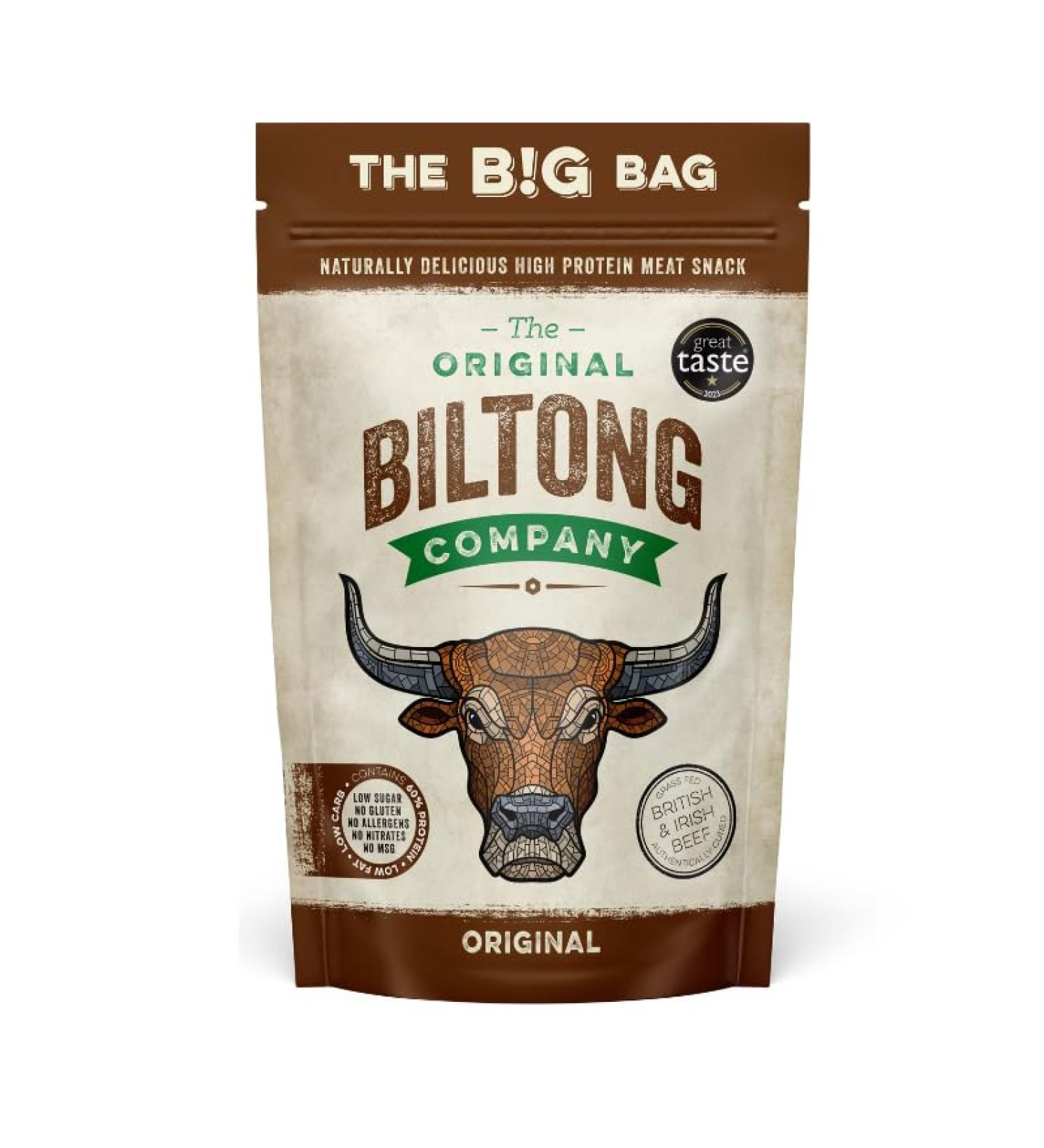The Original Biltong Company - High Protein British & Irish Beef Snack (250g) - Buy Online on GoSupps.com
