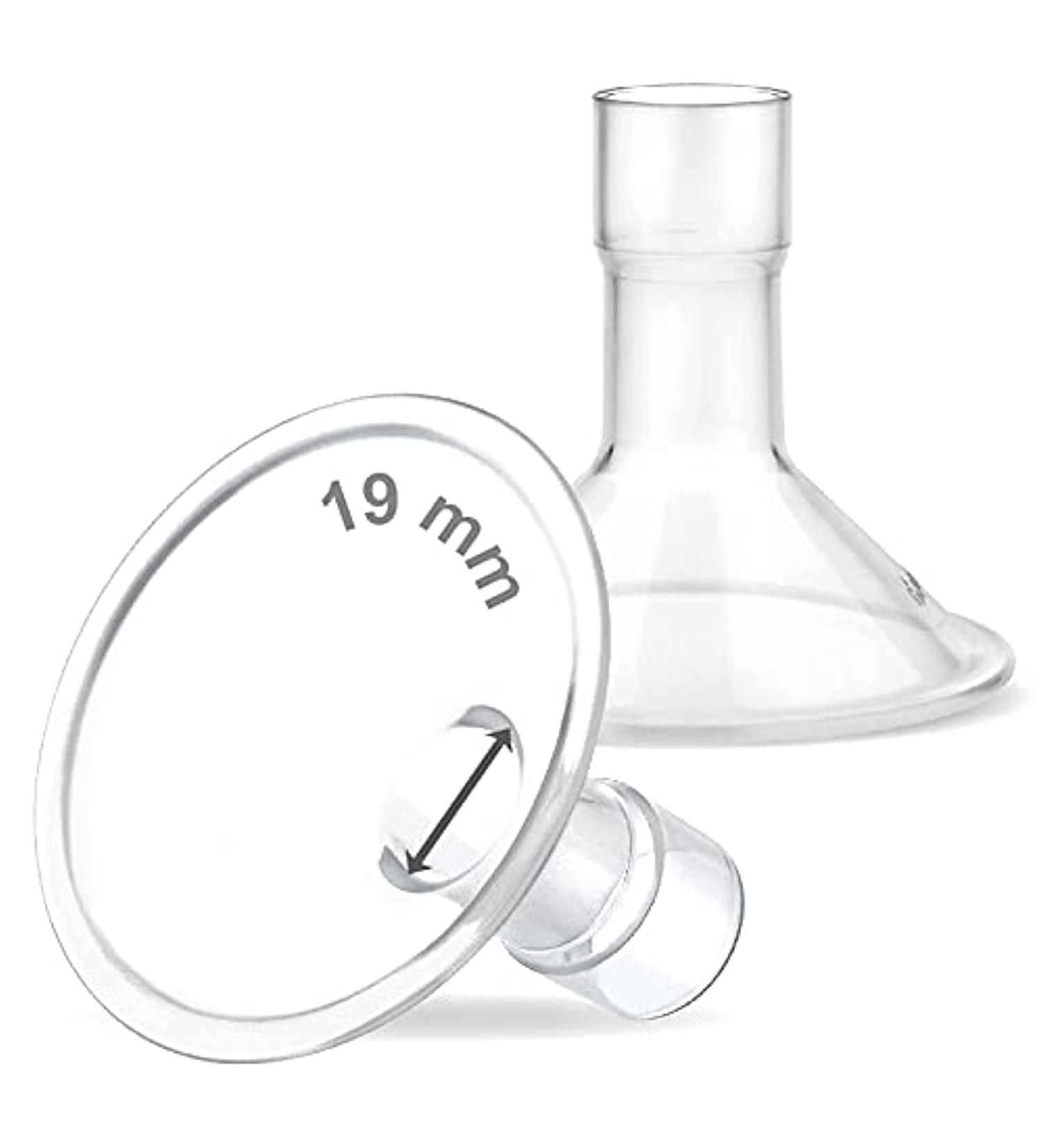 Maymom Myfit 19mm Shields for Medela Breast Pump - 2 Pcs Narrow Connector for Maxi Freestyle Flex - Buy Online on GoSupps.com
