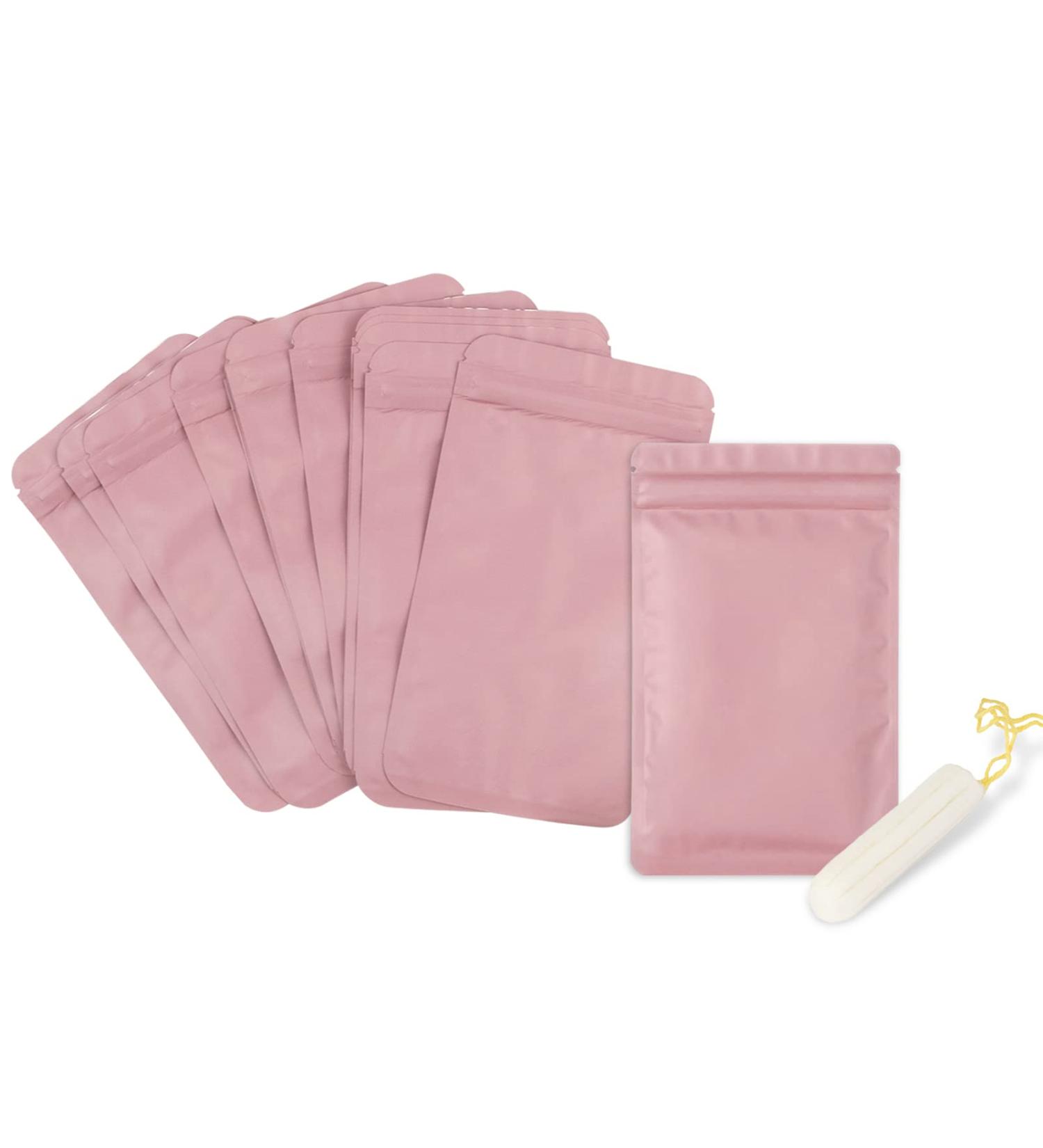 100 Pack Feminine Personal Disposal Bags with Odor Locking Technology - Pink - Buy Online on GoSupps.com