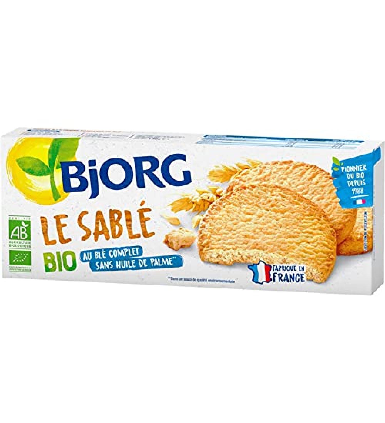  G n rique BJORG - Shortbread 130g - Organic biscuit made with whole wheat flour and cane sugar for a delicious and healthy snack. - Pack of 4 - Sold as a Pack - Buy Online on GoSupps.com