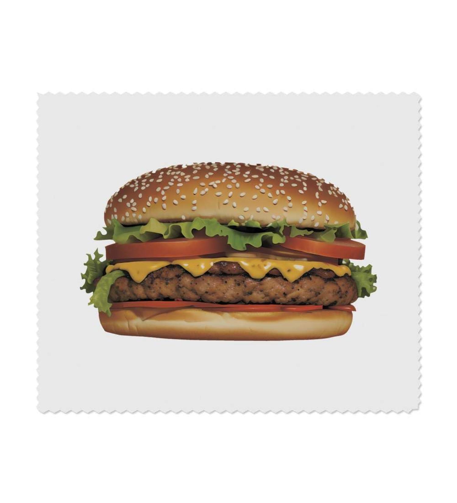 2 x Cheese Burger Microfiber Lens Cleaning Cloths | High-Quality Glasses Care | International Shipping - Buy Online on GoSupps.com