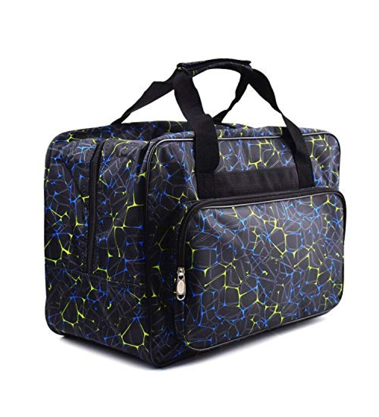 TLBTEK Black Sewing Machine Carrying Case - Durable Canvas Tote Bag with Pockets for Portable Sewing Machine Storage - Buy Online on GoSupps.com
