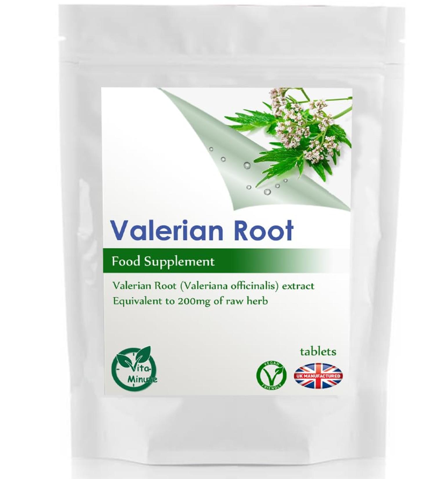 Valerian Root 200mg Tablets (V) Stress Relief Sleep Aid Relax (90 Tablets) - Buy Online on GoSupps.com