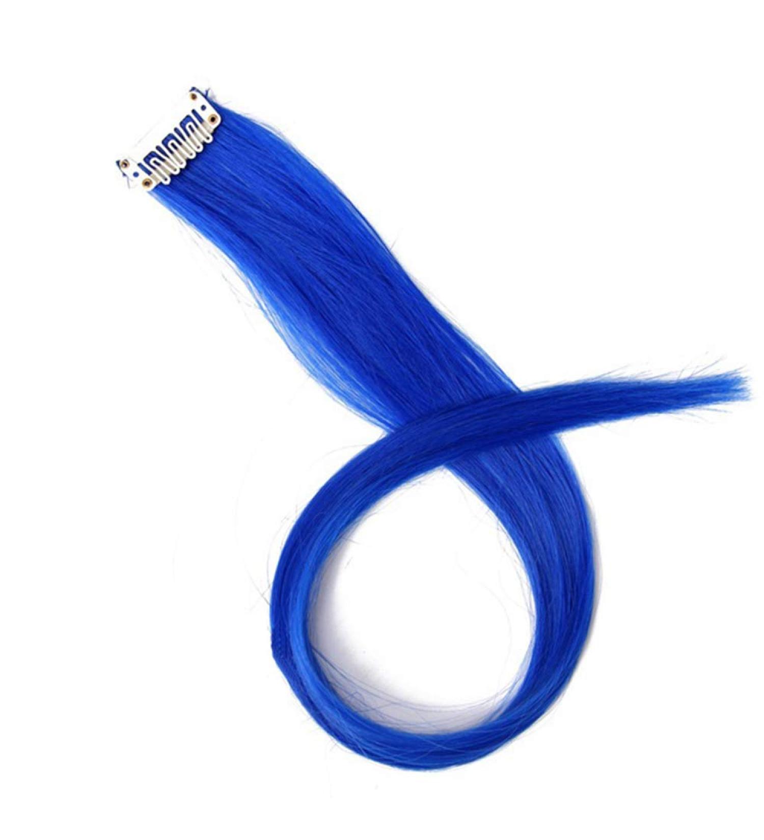 Buy Colorful 20 Long Straight Synthetic Hair Extensions | Wavy Clip-In Fashion Wig - Buy Online on GoSupps.com