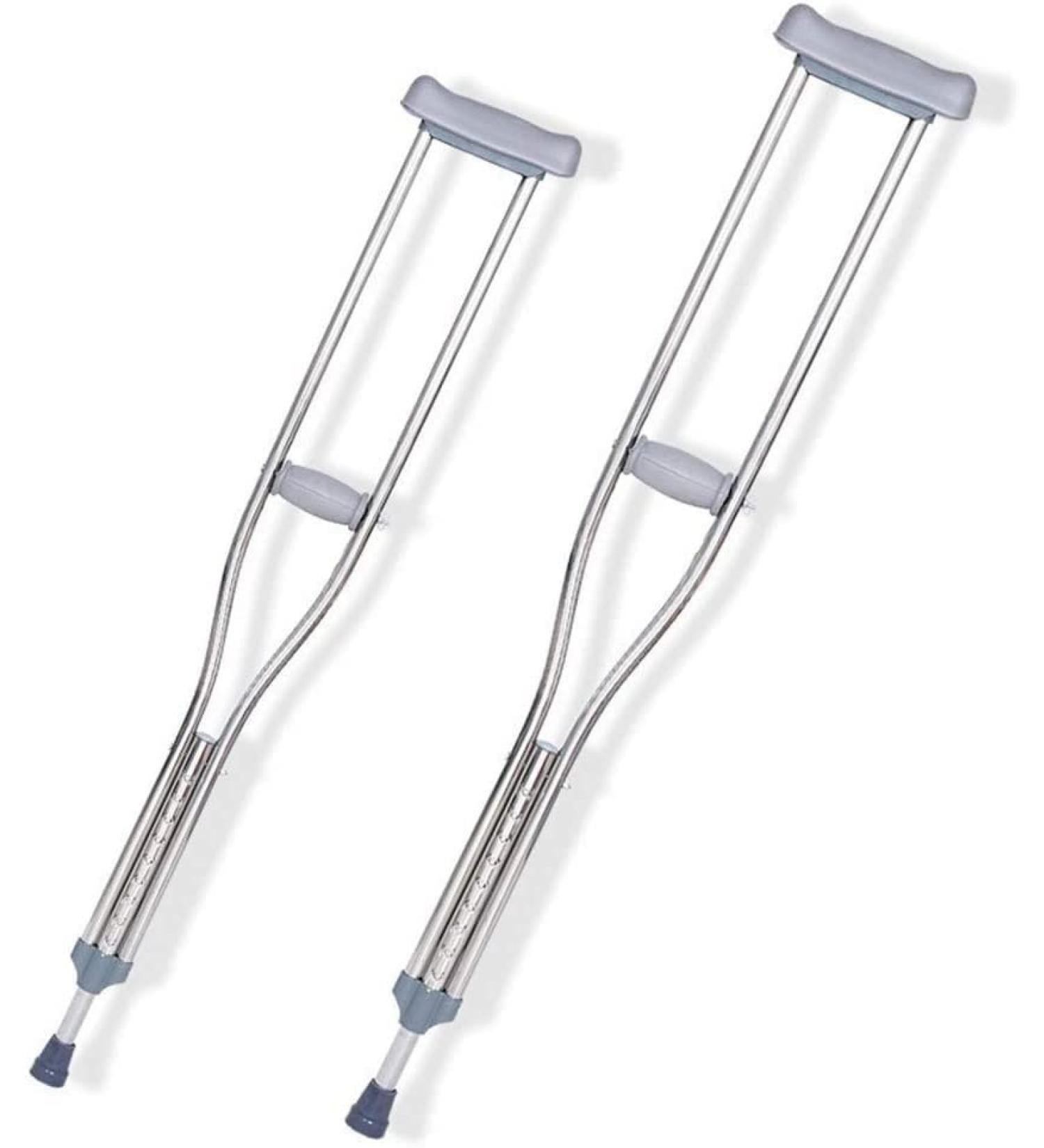 Crutches for Adults Underarm Underarm Crutches for Adjustable Tall Adult Walking Crutches Lightweight Stainless Steel Underarm Crutches with Height Adjustable Retractable Anti- S Selfless dedication - Buy Online on GoSupps.com