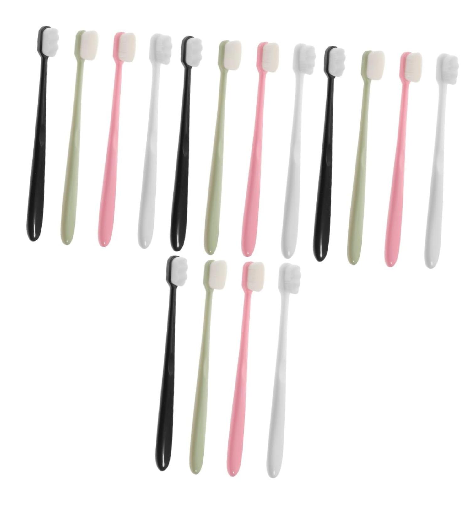 Frcolor 16 pcs Soft Travel Toothbrush Set - Gentle Gum Care for Pregnant Women & Sensitive Gums - Buy Online on GoSupps.com