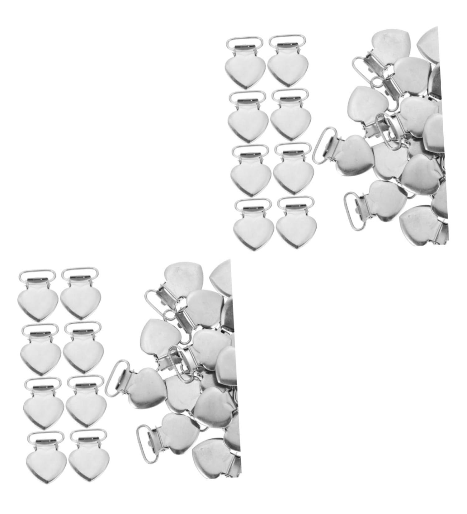 Holibanna 150 Peach Heart Chip Clip - Practical Pacifier Holder & Men's Lifting Belt Fastening Clips - 2 Pack (3.5x2.2cm) | International Shipping Available - Buy Online on GoSupps.com