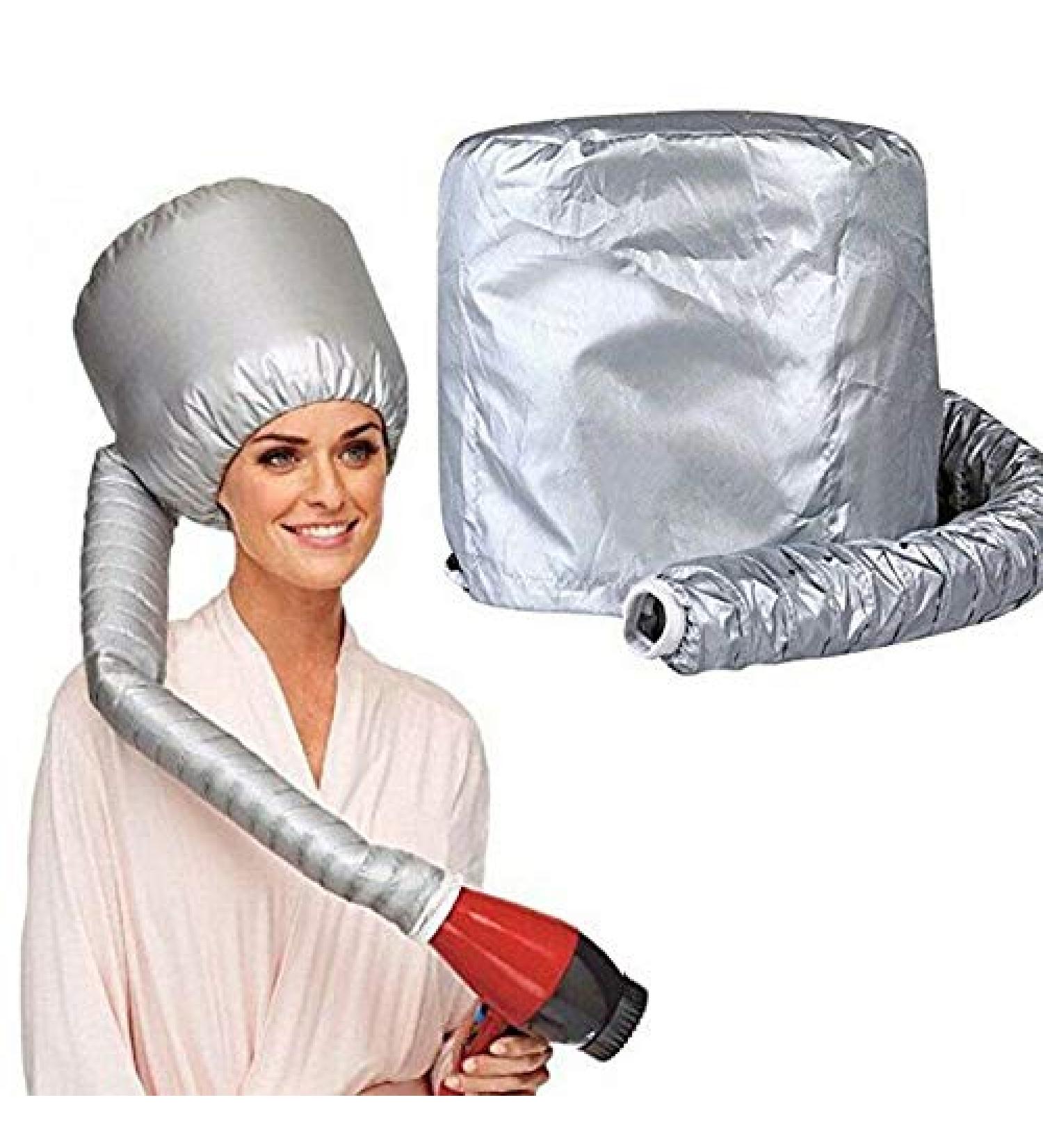 Portable Soft Bonnet Hood Hair Blow Dryer Attachment - Adjustable Salon Heat Cap for Faster Drying and Styling - Buy Online on GoSupps.com