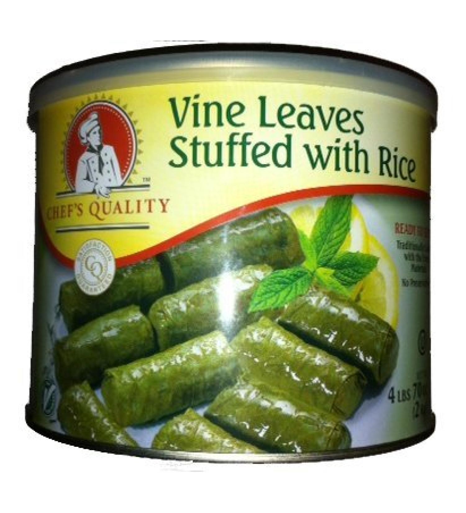 Gourmet Vine Leaves Stuffed with Rice - 4 lbs 70 oz | Premium Quality Mediterranean Delicacy - Buy Online on GoSupps.com