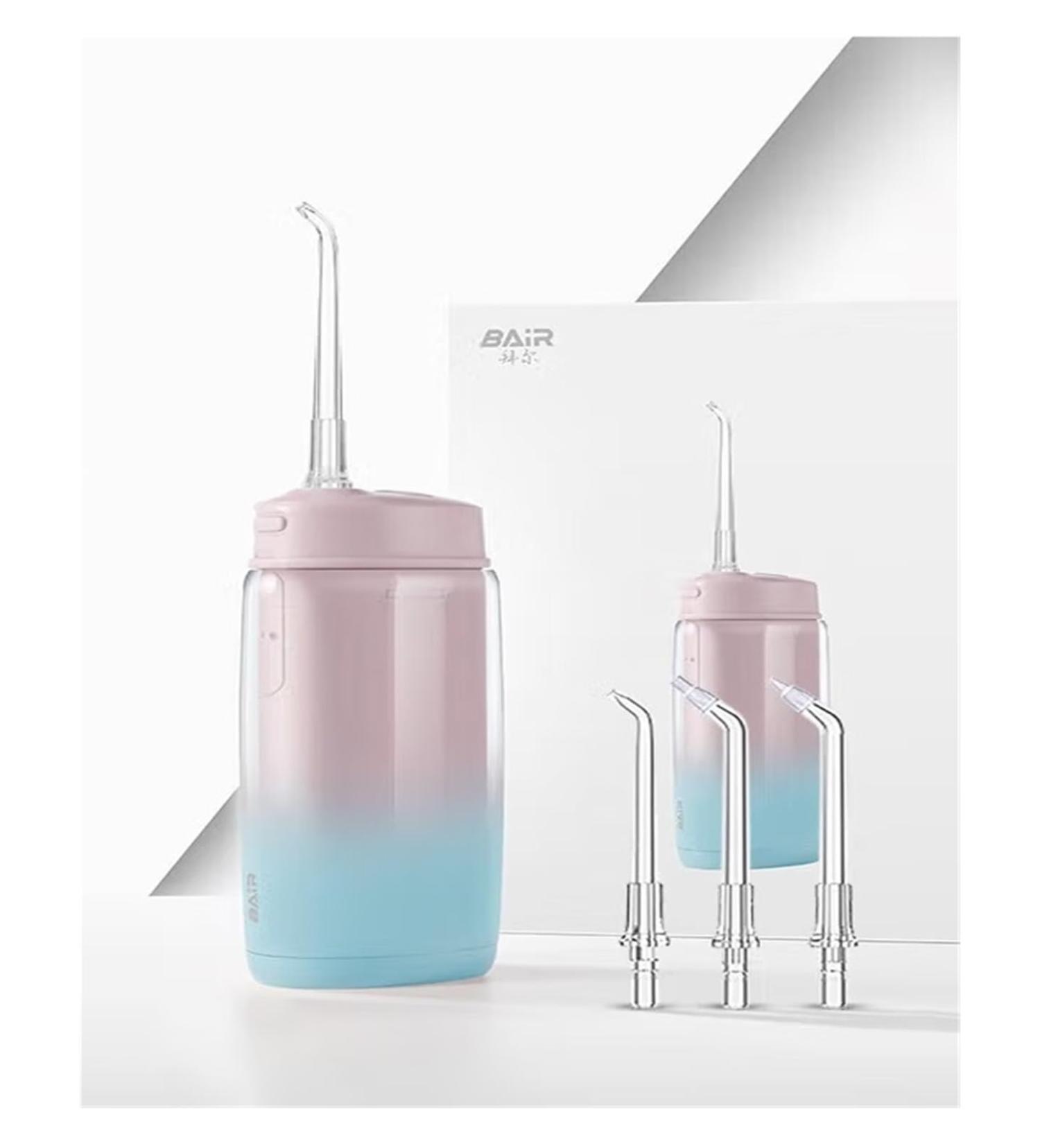 BAIR V2 Mini Dental Flusher - Portable Electric Water Floss with 4 Nozzles for Home Dental Cleaning - Buy Online on GoSupps.com