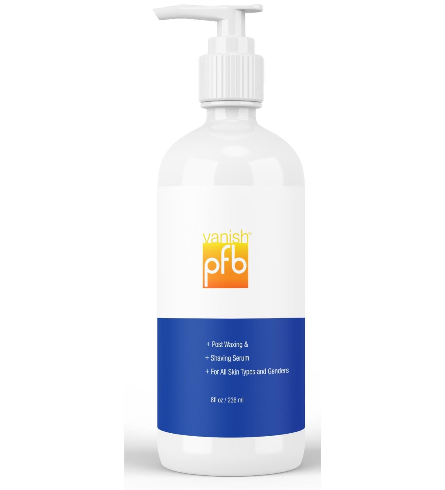 PFB Vanish Ingrown Hair Treatment 8oz - Razor Bump & Burn Solution for Men and Women | Large Size Ingrown Hair Remover Serum - Buy Online on GoSupps.com