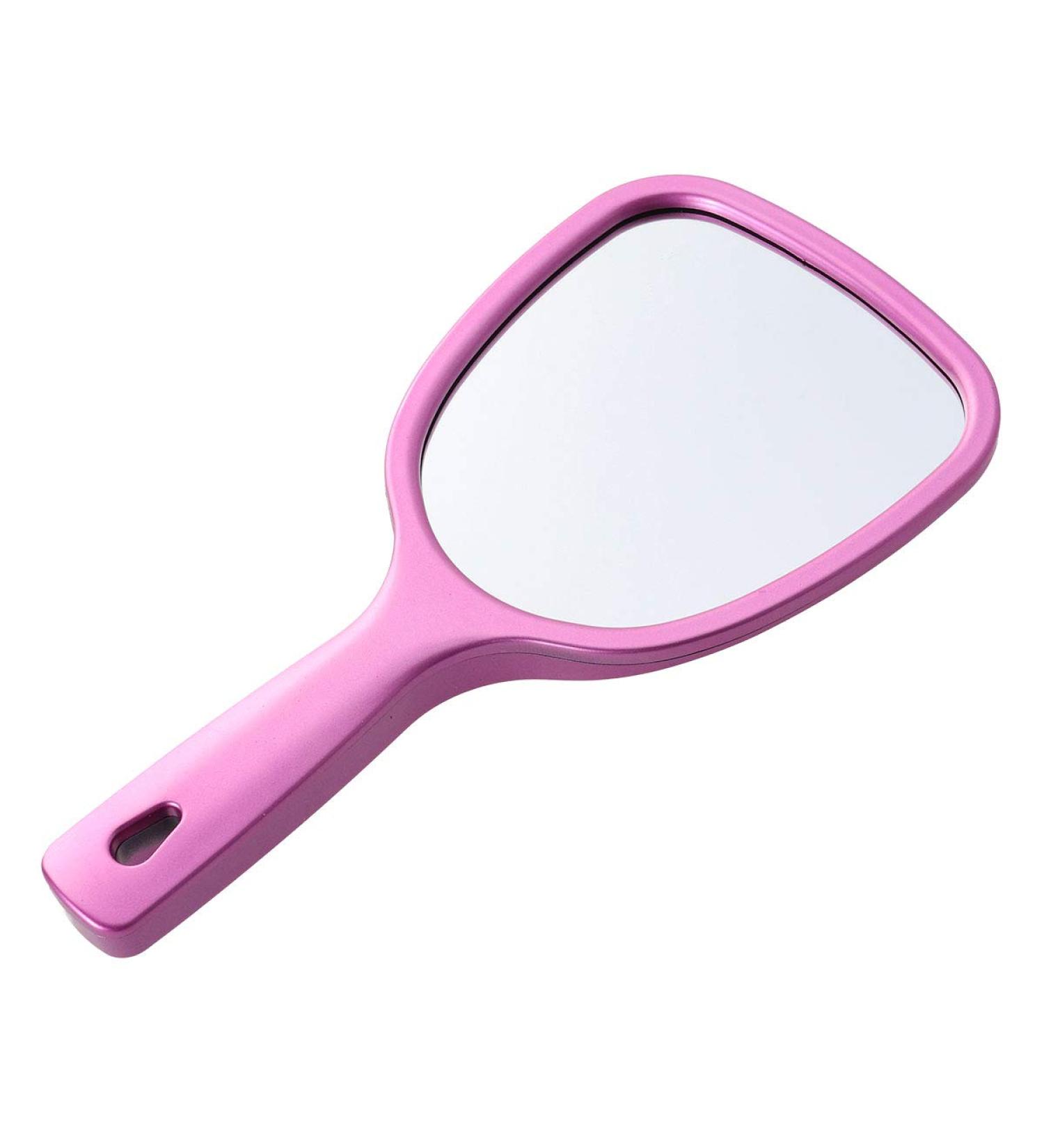 Beaupretty Hand Held Mirror | Double-Sided Cosmetic Mirror with 2X and 3X Magnification | Rosy Round Mirror - Buy Online on GoSupps.com