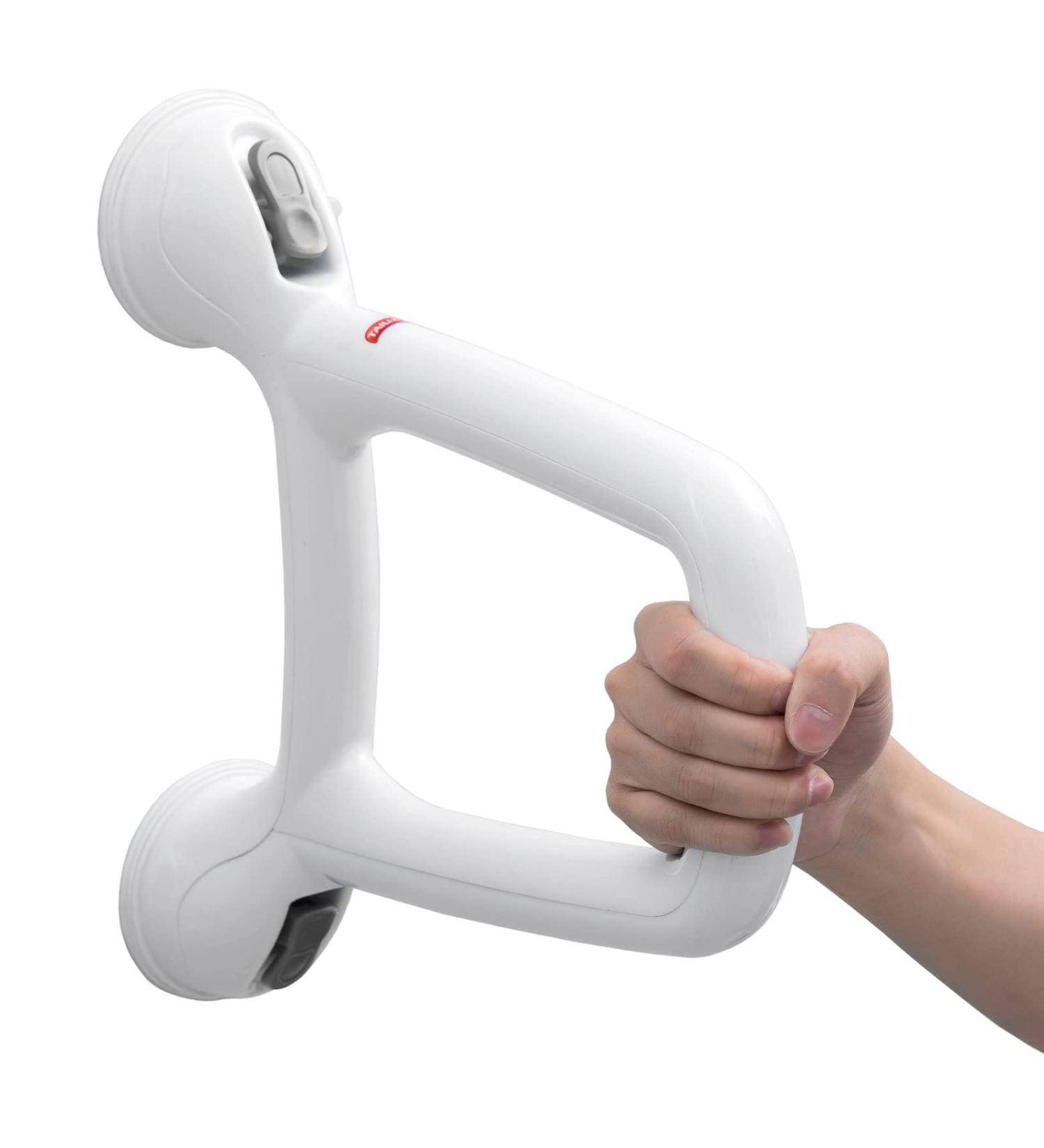 TAILI Suction Shower Grab Bar - Strong Hold for Elderly & Handicap - No Drilling - 240LBS Capacity - T-Shape Design - Buy Online on GoSupps.com