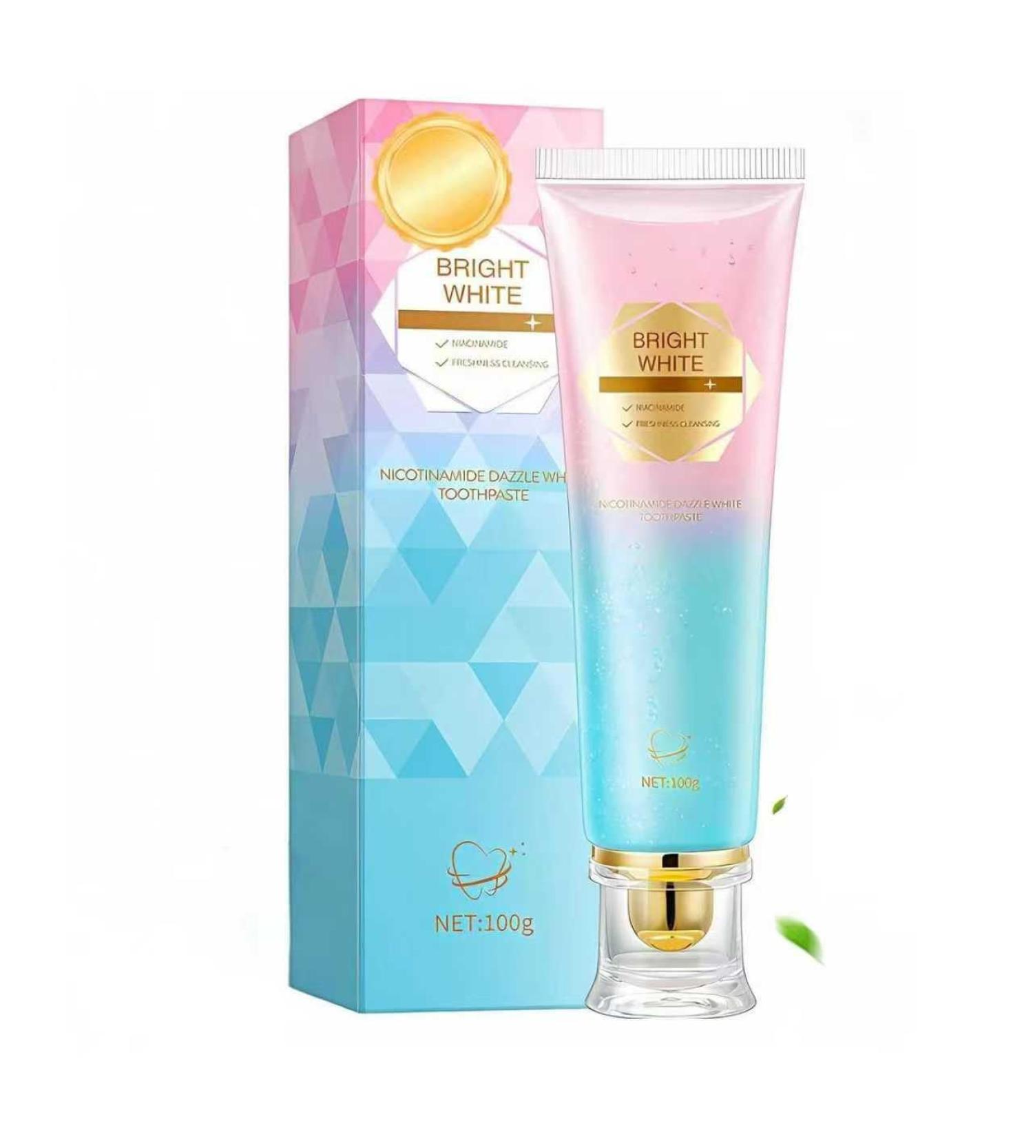 Niacinamide Whitening Toothpaste Toothpaste with Natural Gentle Care Deep Stain Removal Clean Fluoride-Free Formula is Suitable for Sensitive Teeth (1) - Buy Online on GoSupps.com