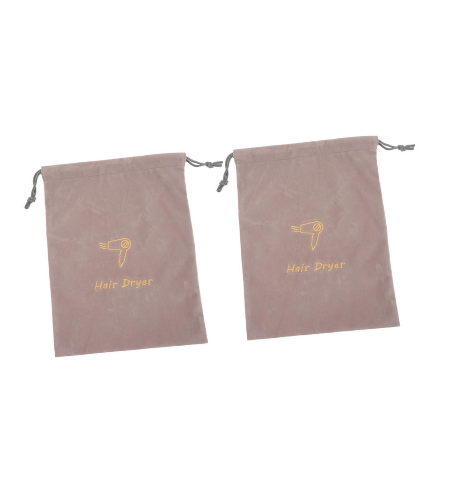Mikinona 2pcs Velvet Bag Universal Hair Dryer Bag Shoe Travel Bag Travel Hair Dryer Bag Hair Dryer Retractable Cord Hair Dryer Bags Drawstring Fabric Bags Hair Dryer Storage Bags - Buy Online on GoSupps.com
