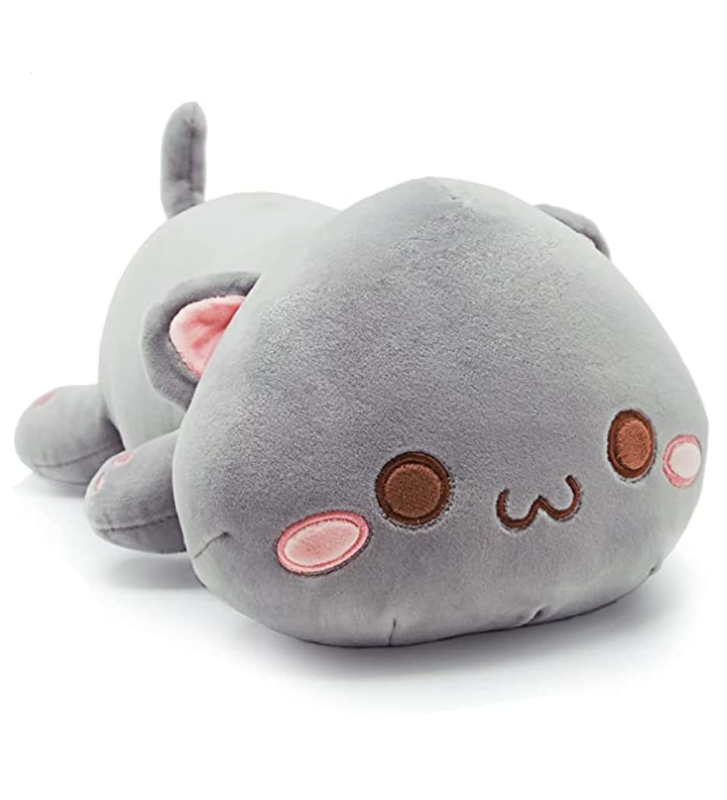 NatureMan Cute Kitten Plush Toy Stuffed Animal Pet Kitty Soft Anime Cat Plush Pillow children'sPlush cat doll Pillow toys (grey) - Buy Online on GoSupps.com