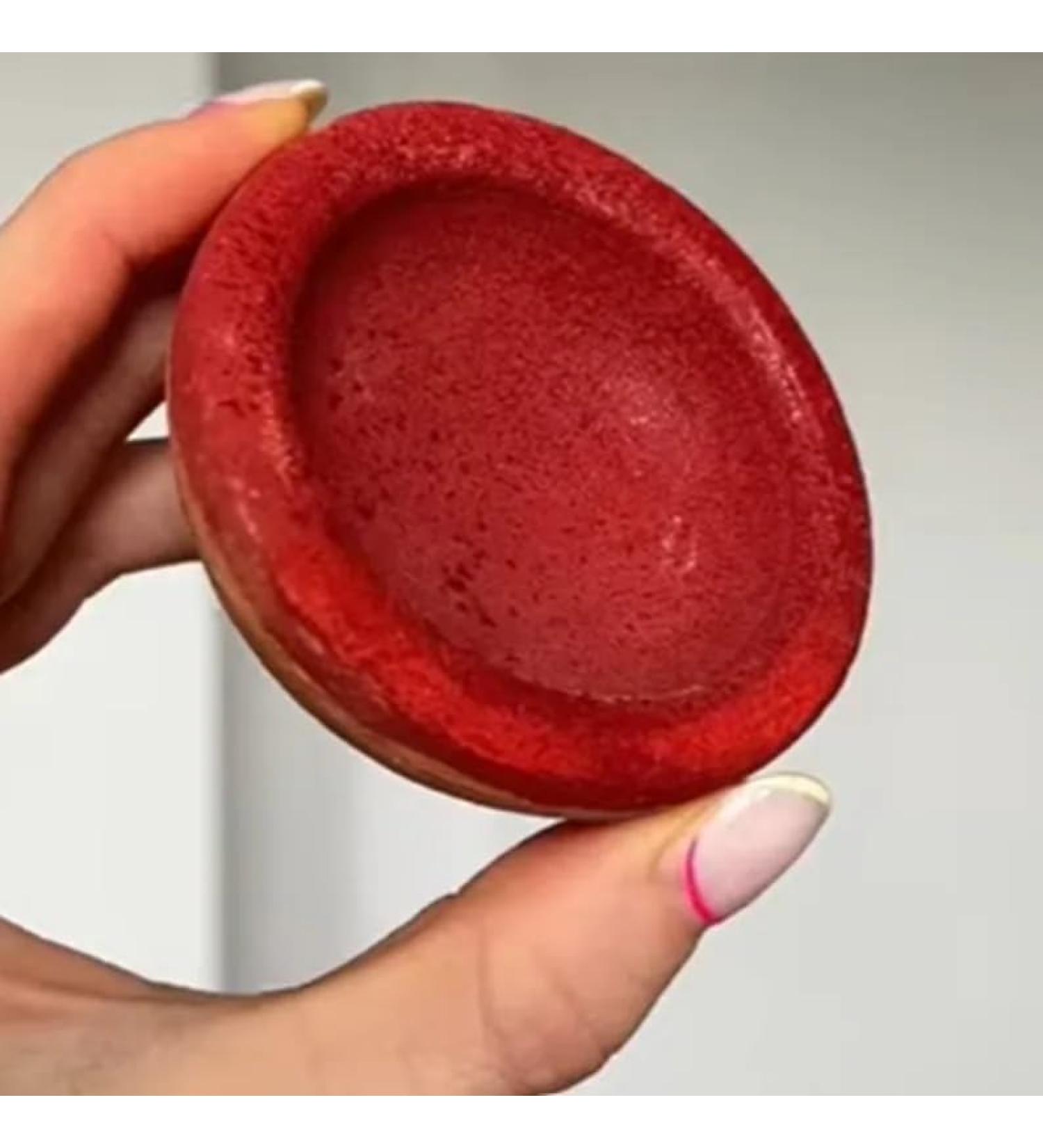  GRD9L-R Aker Fassi lip tint natural Moroccan pigment long-lasting for lips and cheeks deep red - Buy Online on GoSupps.com