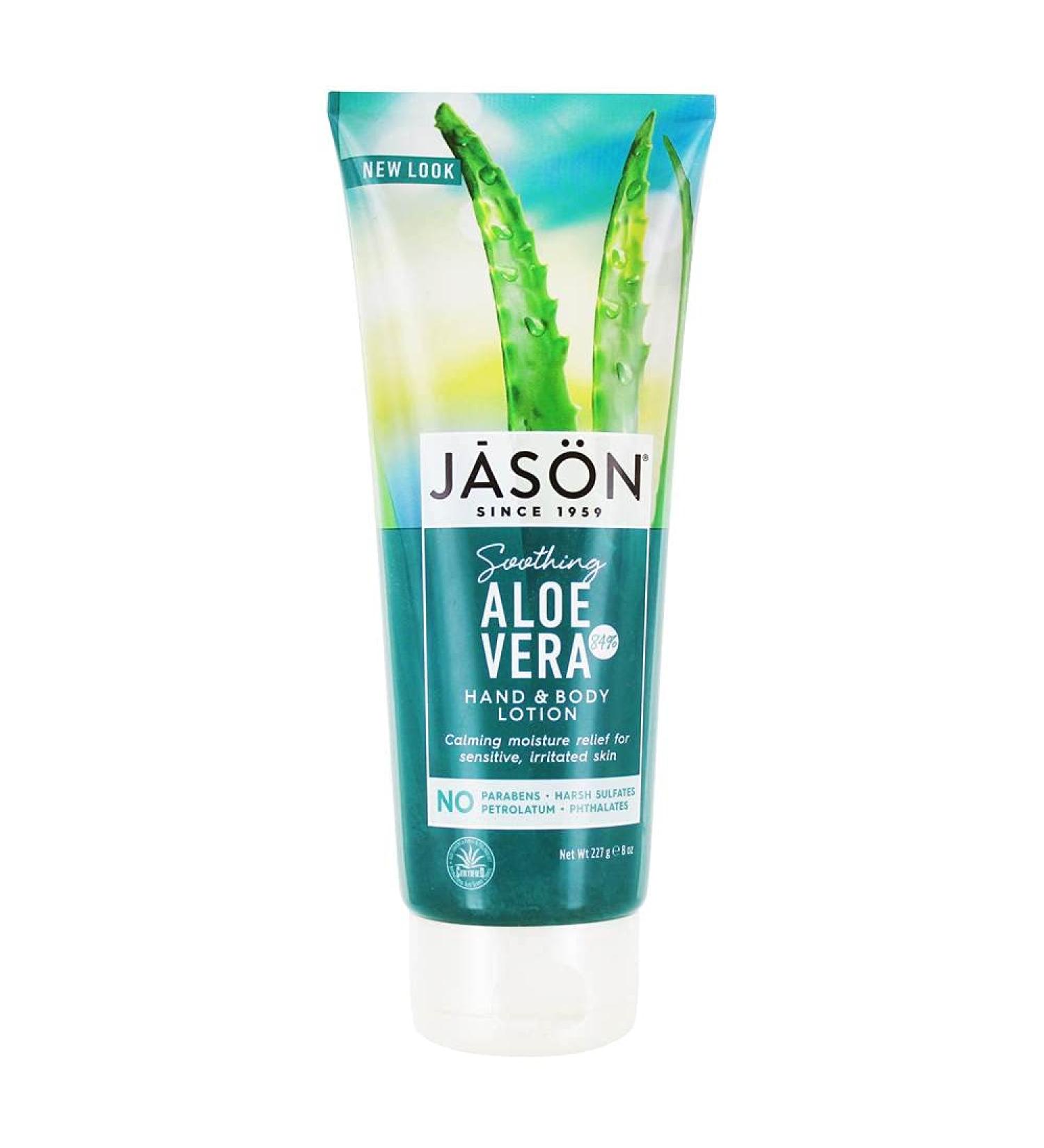 Jason Natural Hand & Body Lotion - Soothing Aloe Vera 8 oz | Hydrating & Pure Moisturizer - Buy Online on GoSupps.com
